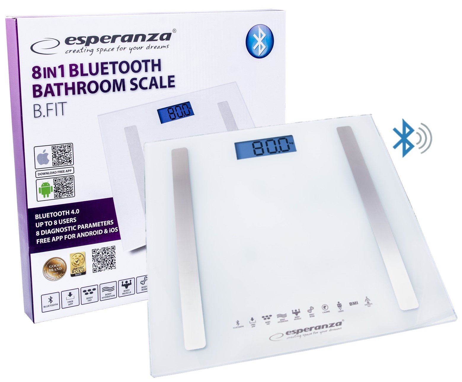 

Cyfrowa Waga Analityczna Szklana 8 W 1 Bluetooth