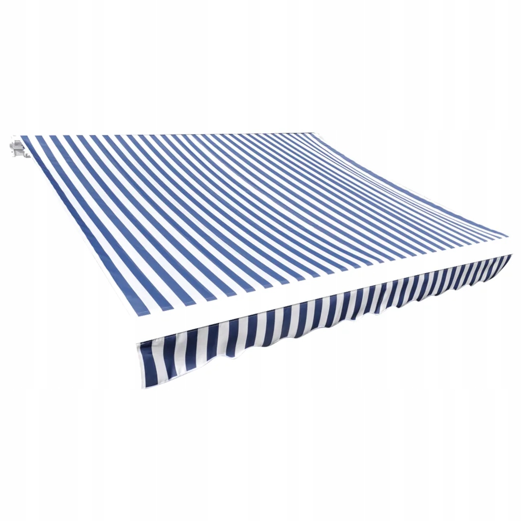 Náhradní markýza na rám 4,5 x 3 m modro-bílá, Polyester Uv