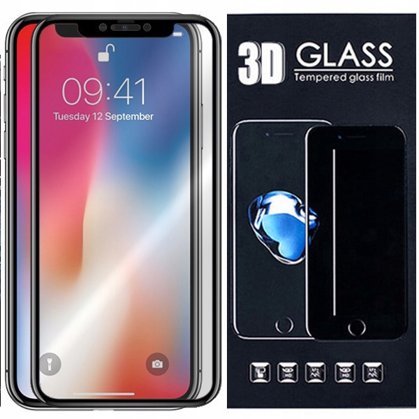 

Szkło Hartowane 3D Czarne Pełne Do Iphone Xs Max