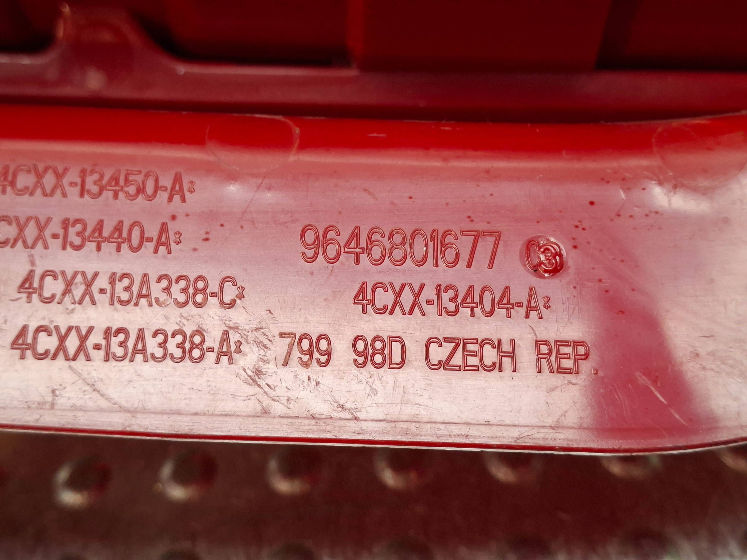 light rear right 9646801677 CITROEN C4 COUPE 2004