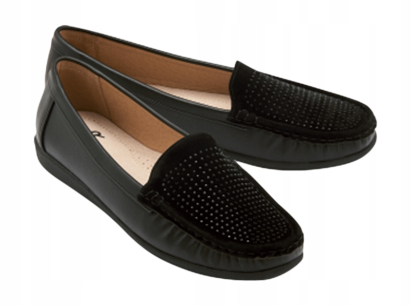 

Buty Damskie mokasyny lekkie Czarne *37