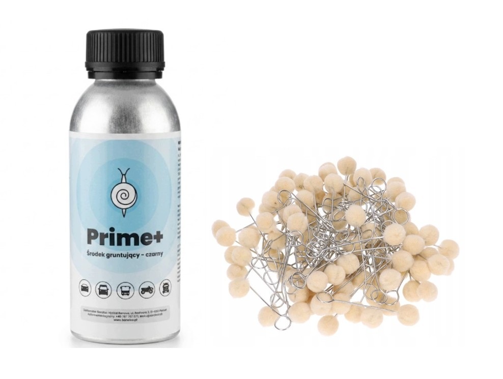 Podkład do kleju do szyb Prime+ 250 ml Aplikator wełniany 25 sztuk