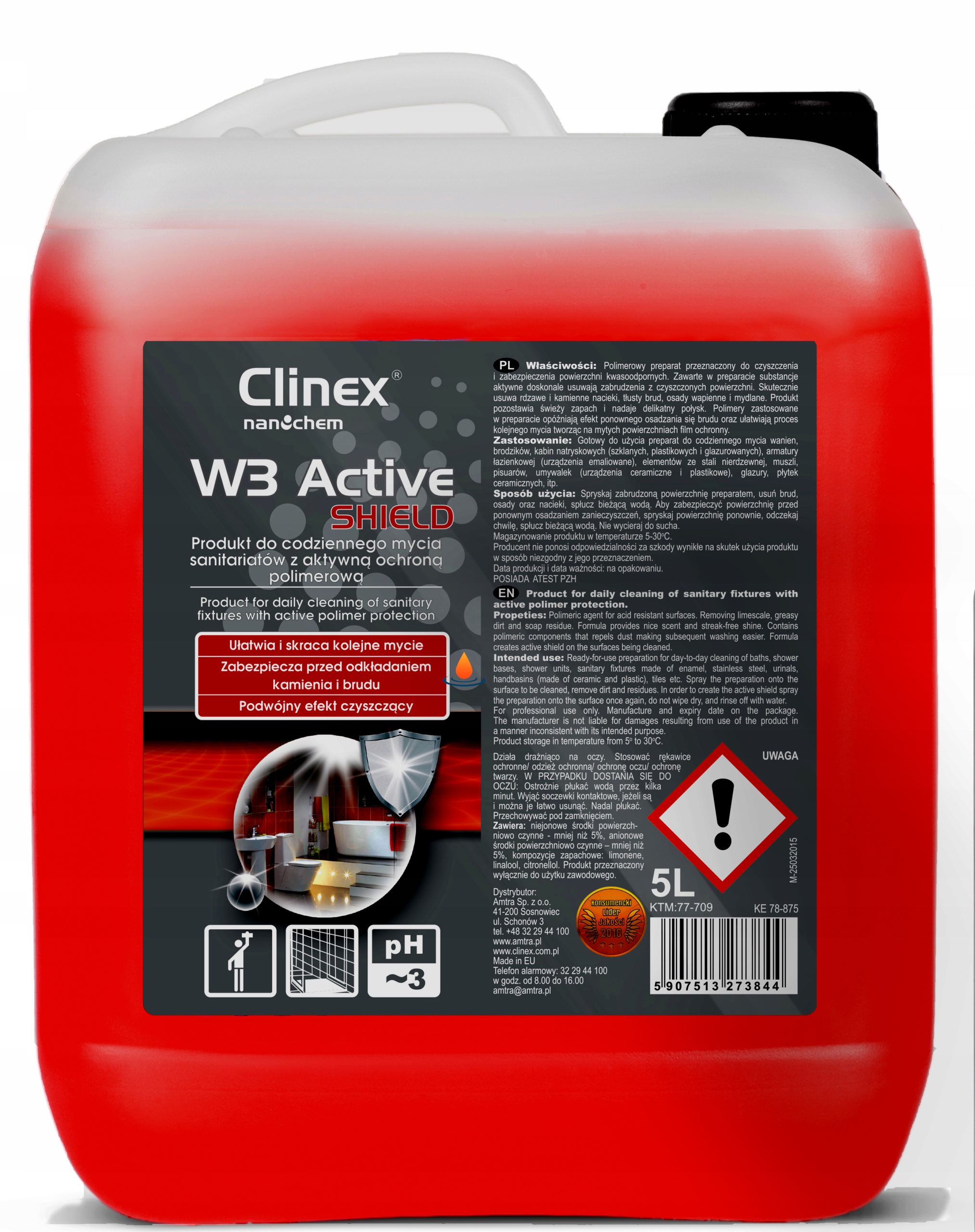 CLINEX W3 ACTIVE SHIELD 5 L ODKAMIENIACZ