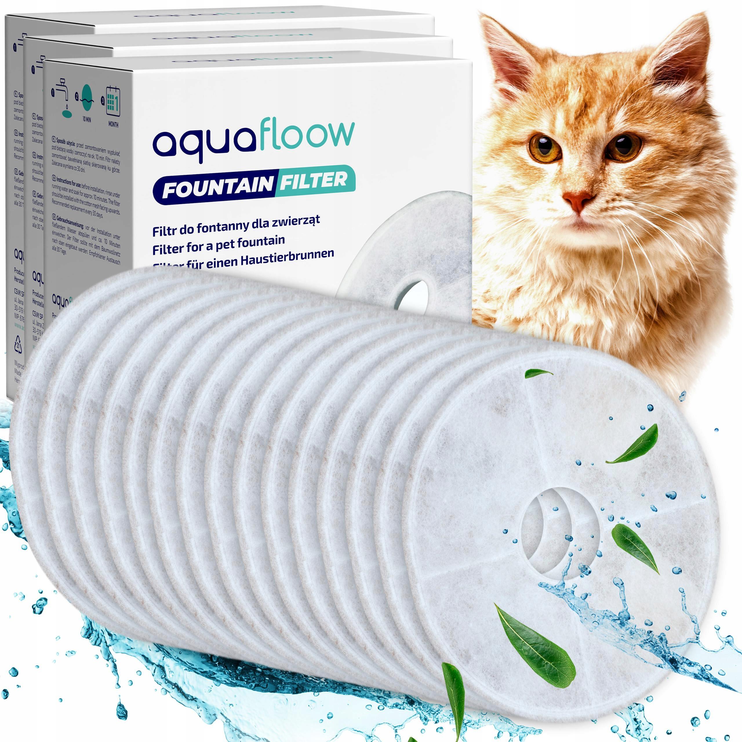15x Filtr AquaFloow do fontány/pítka Catit pro kočky a psy