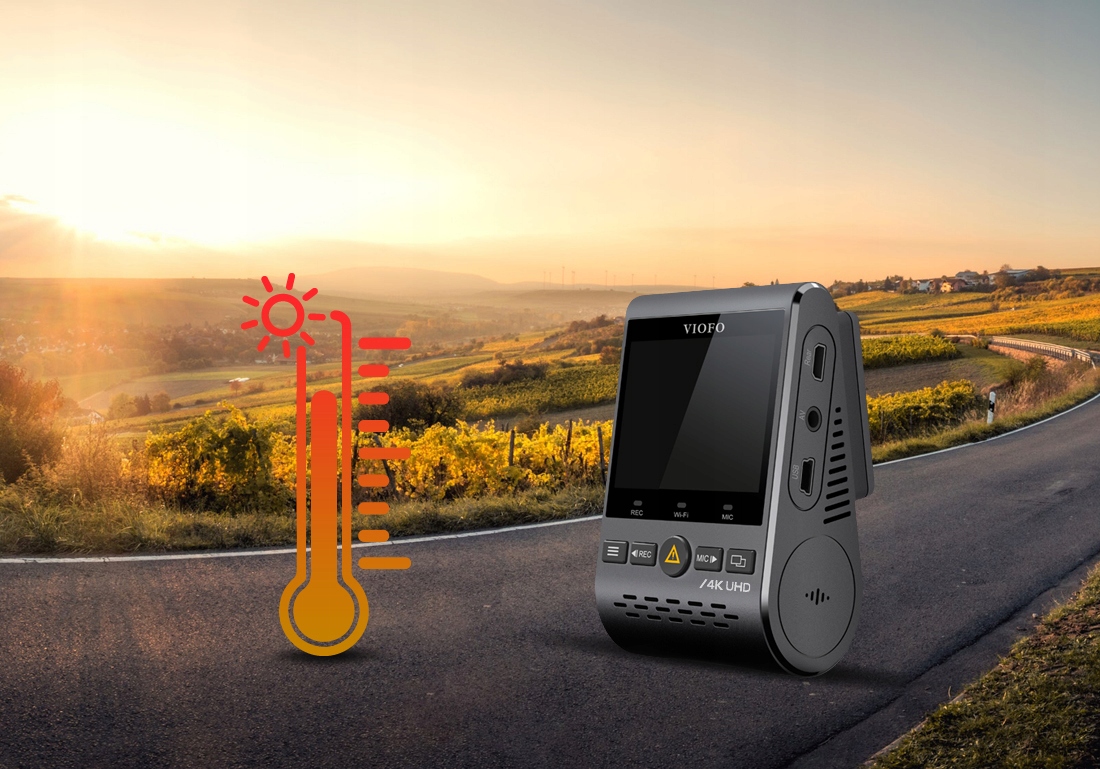 KAMERA REJESTRATOR VIOFO A129PRO-G GPS WIFI 4K Zasilanie gniazdo zapalniczki samochodowej USB