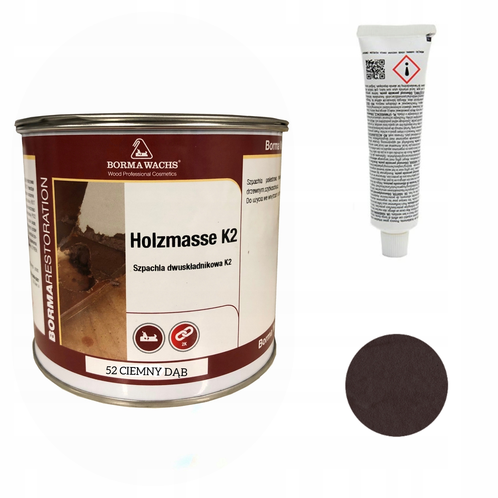 

Szpachla Do Drewna/Holzmasse K2 /750ml/CIEMNY Dąb