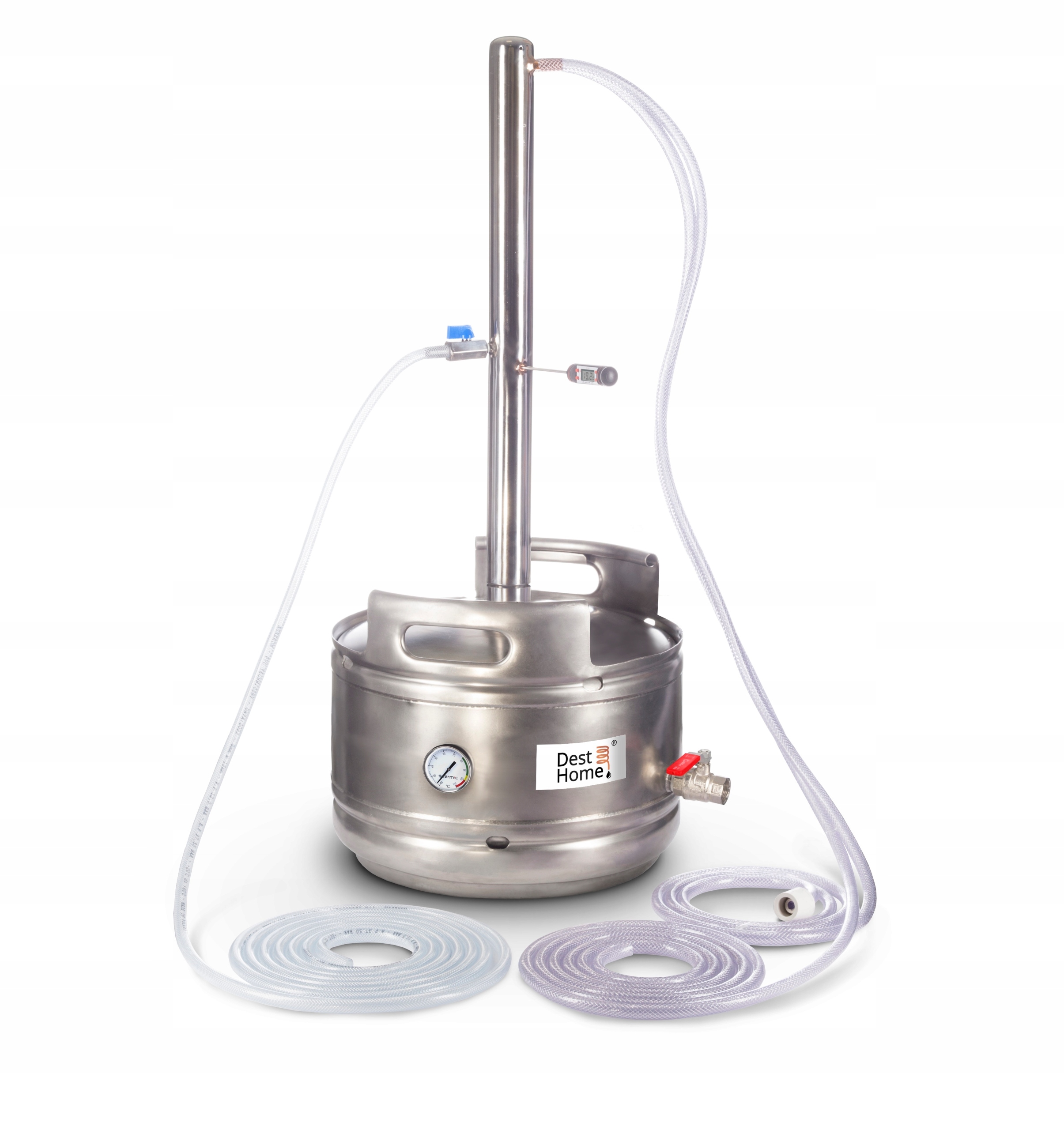 DESTYLATOR KEG POT-STILL 25-50L drożdże gorzelnicze bimber ZESTAW