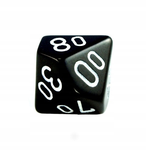 

Kość Rpg K10 00-90 kostka do gry czarna