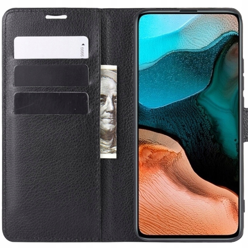 

Etui Z Klapką Portfel Litchi Do Poco F2 Pro