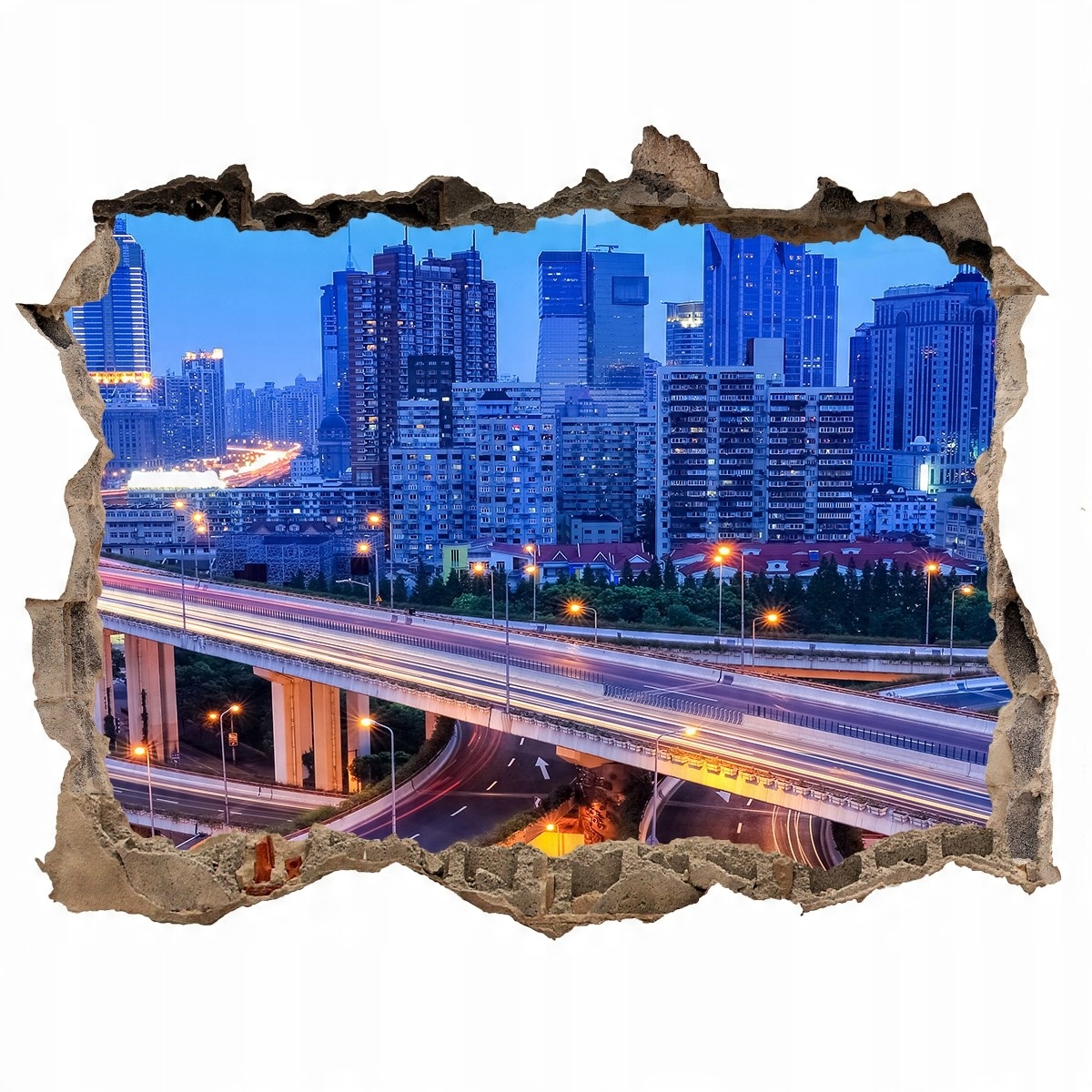 

Fototapeta dziura na ścianę 3d Naklejka Wiadukt