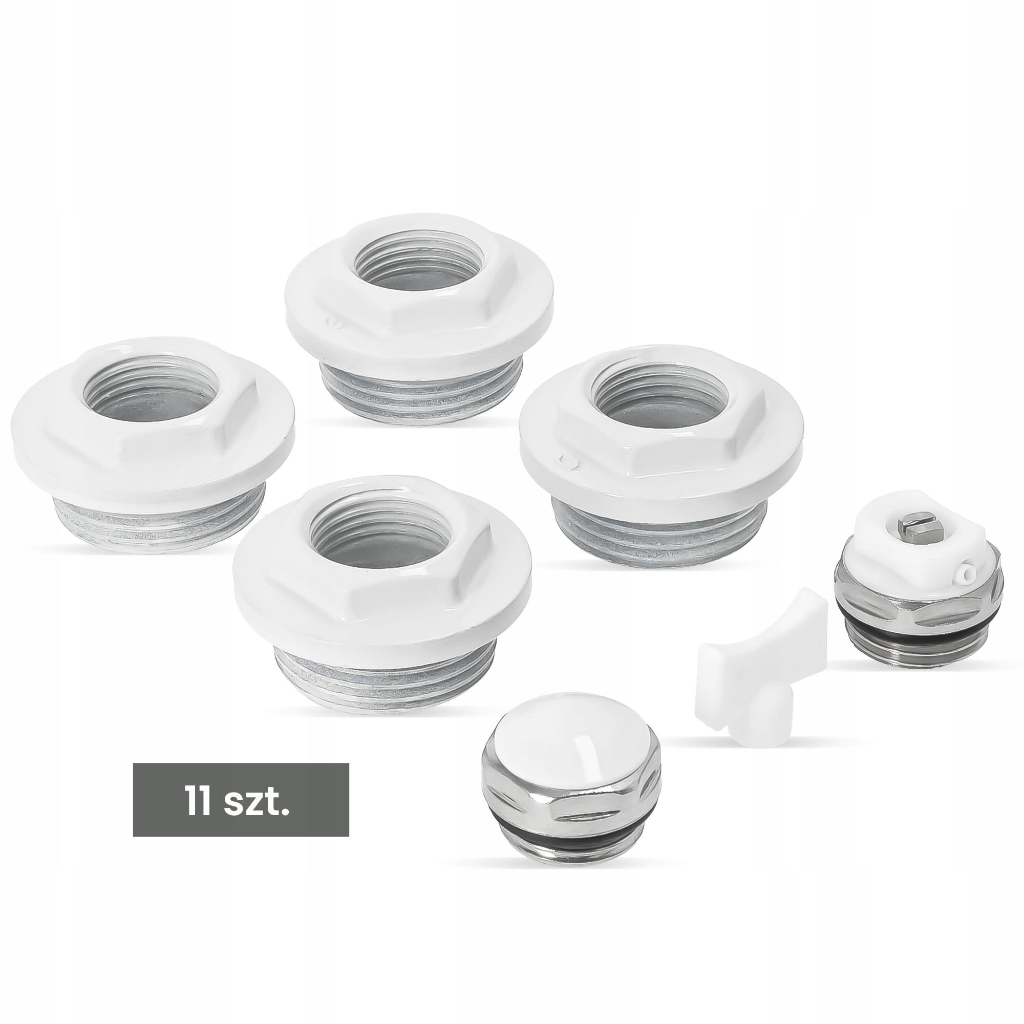 Zestaw korów korki grzejnika grzejnikowe 1 x 1/2 Stan opakowania oryginalne