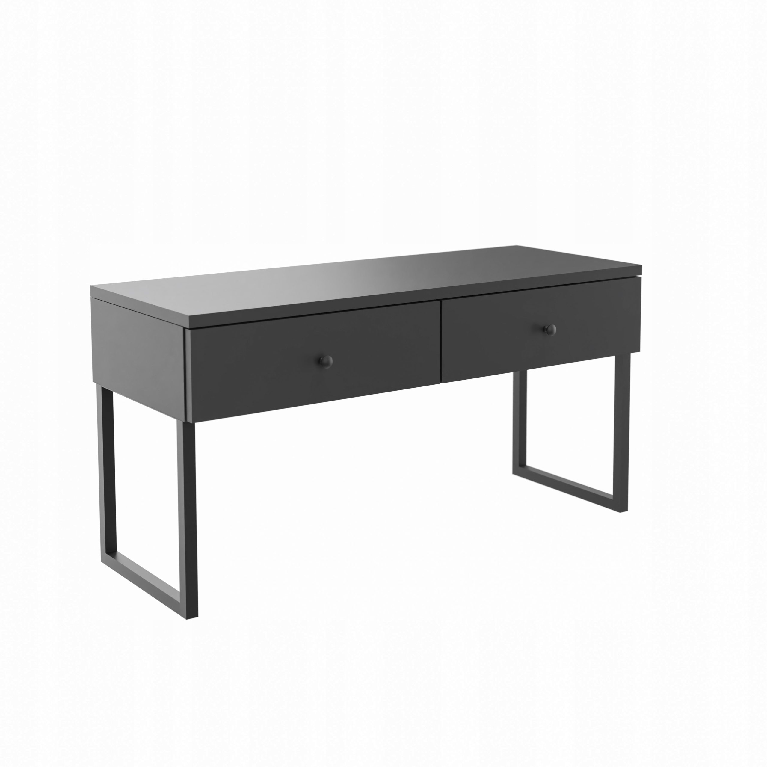 Konzolový Stolek, skříňka, Rtv komoda se dvěma zásuvkami s nožičkami, šířka 80 cm