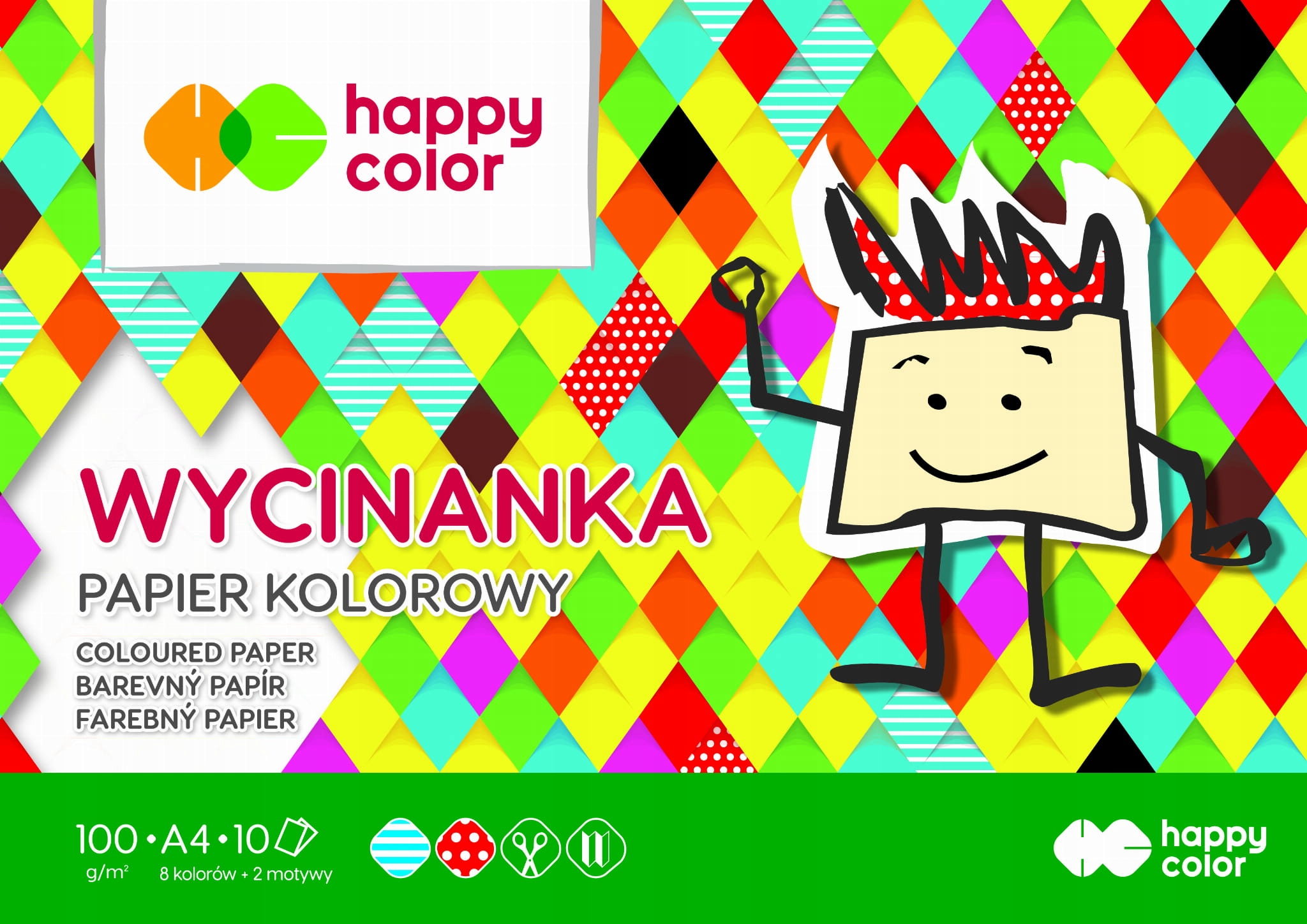 

Blok Wycinanka Kolorowy Happy Color A4/10K