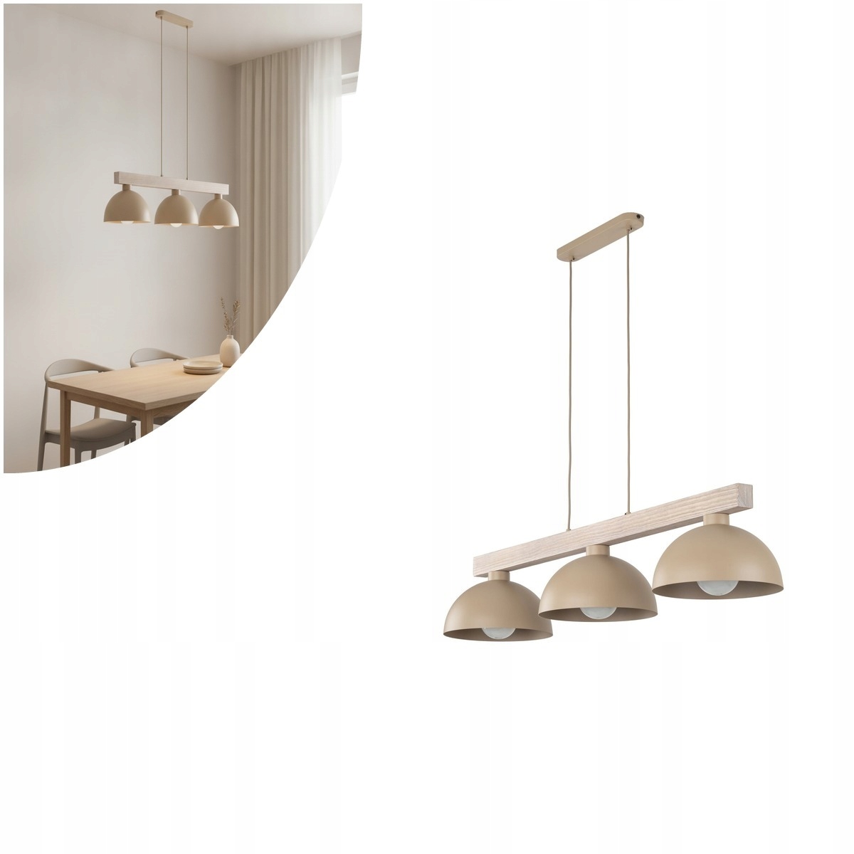 Trojitá závěsná lampa Oslo Sabia 11012 Tk Lighting