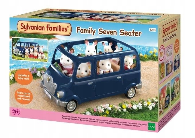 Sylvanian Families. Rodzinny siedmioosobowy minivan Epoch