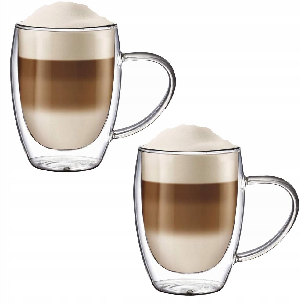 Szklanki TERMICZNE 350 ml z Uchem do kawy herbaty MG Home ZESTAW 2 szt. Marka MG Home