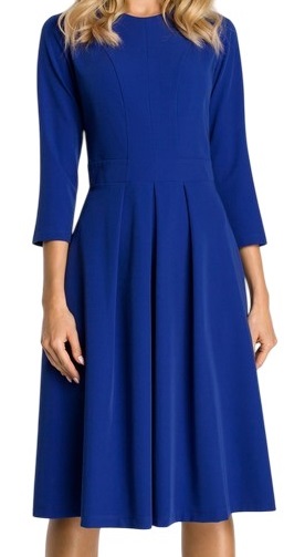 Dámské Šaty Na Svatební Hostinu do kanceláře, chrpa, vel. 38 M