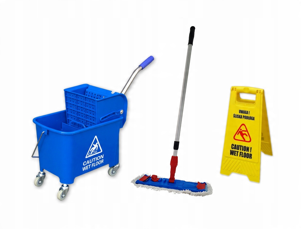 

Zestaw wózek do sprzątania S1 20 L mop potykacz