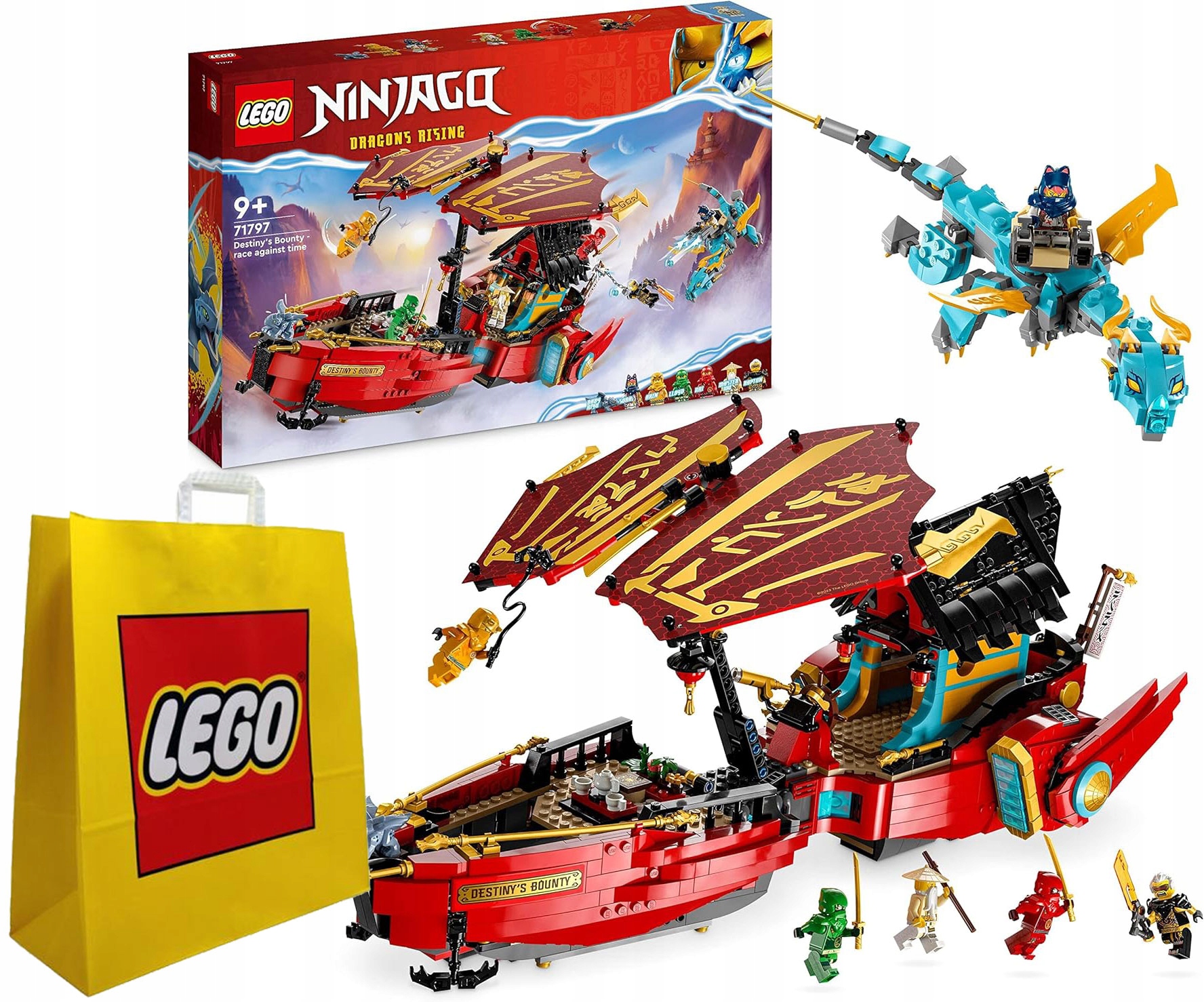 Lego Ninjago Odměna osudu závod s časem 71797 B. Velká taška Lego