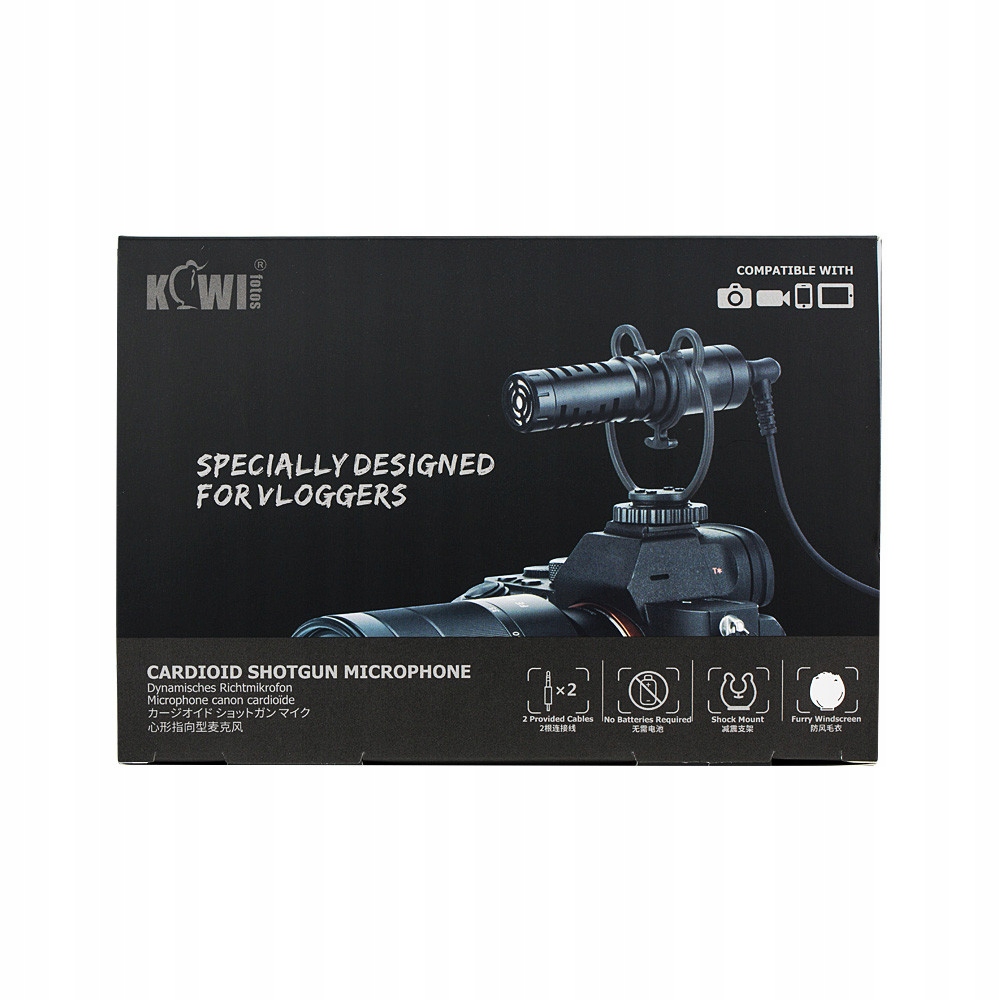 Kardioidní mikrofon KM-VL1 Kiwifotos