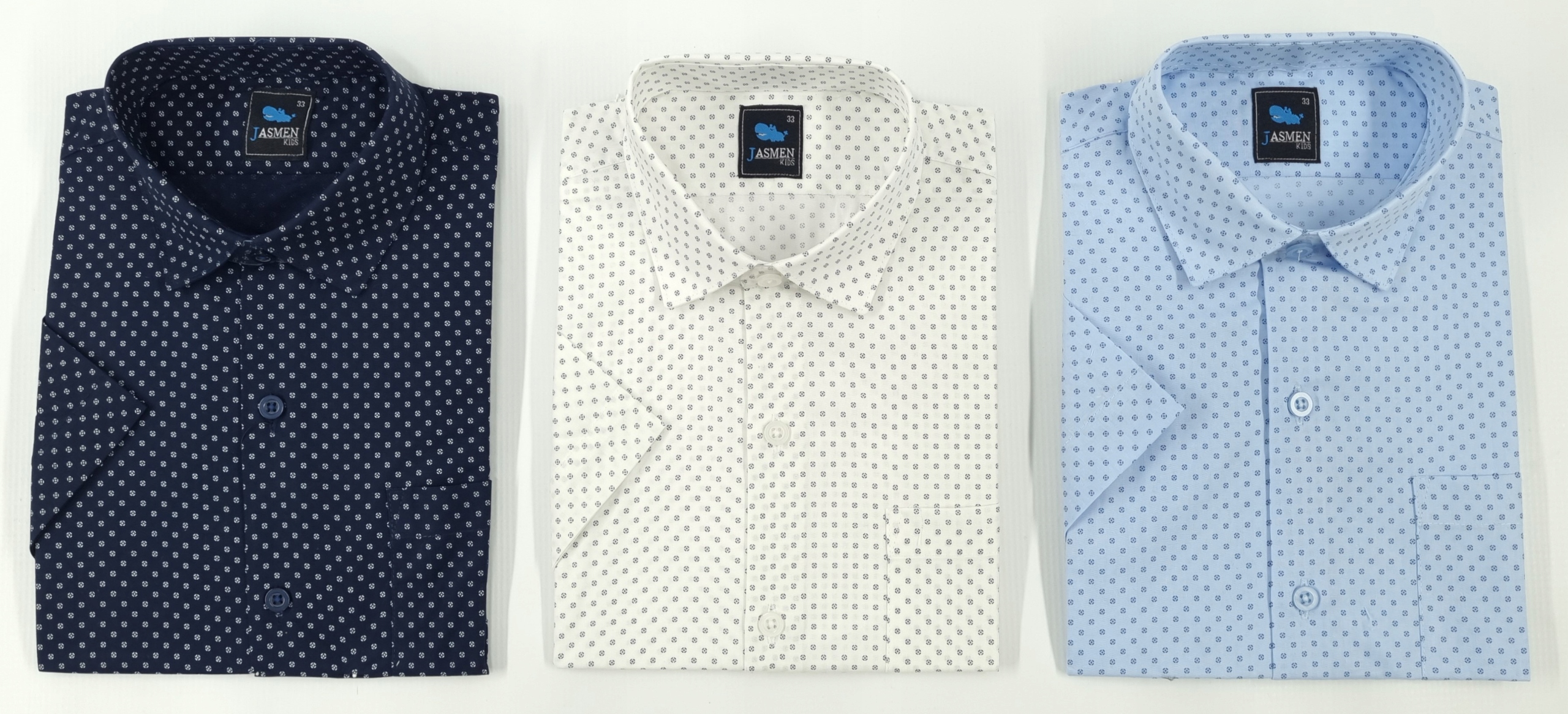 KOSZULA chłopięca WZÓR krótki RĘKAW szkoła 158 Rękaw krótki rękaw