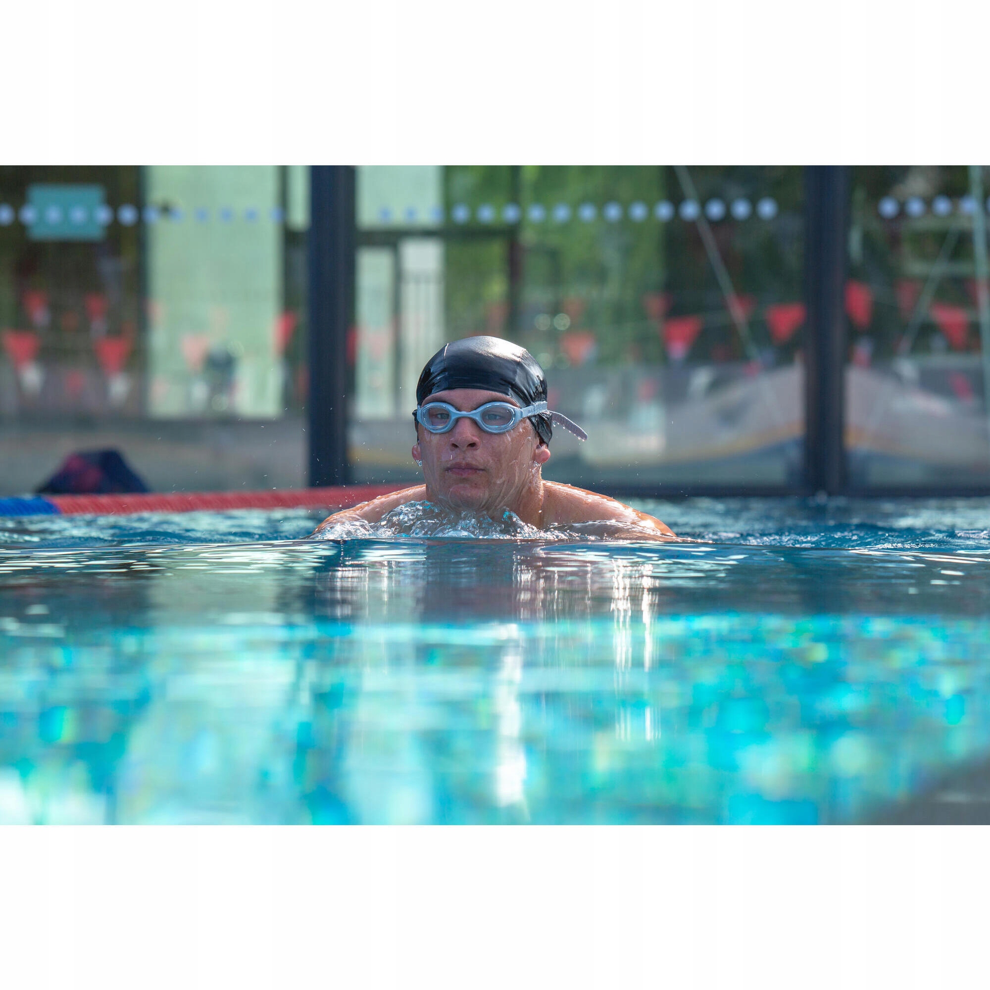 OKULARY PŁYWACKIE OKULARKI DO PŁYWANIA Nabaiji Materiał paska silikon