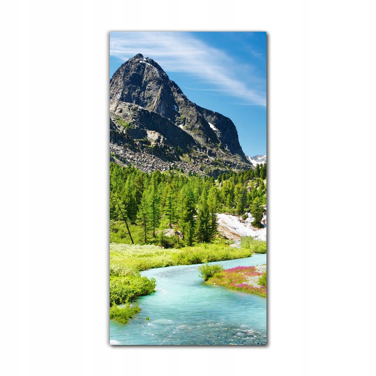 

Foto szklane do sypialni 70x140 Góry rzeka widok