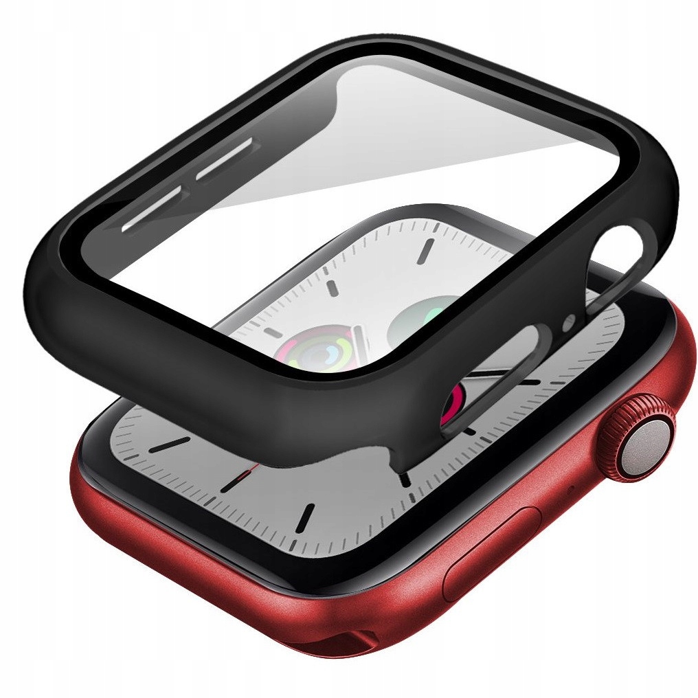 Szkło hartowane / etui do Apple Watch 8 / Watch 7 45mm, czarne