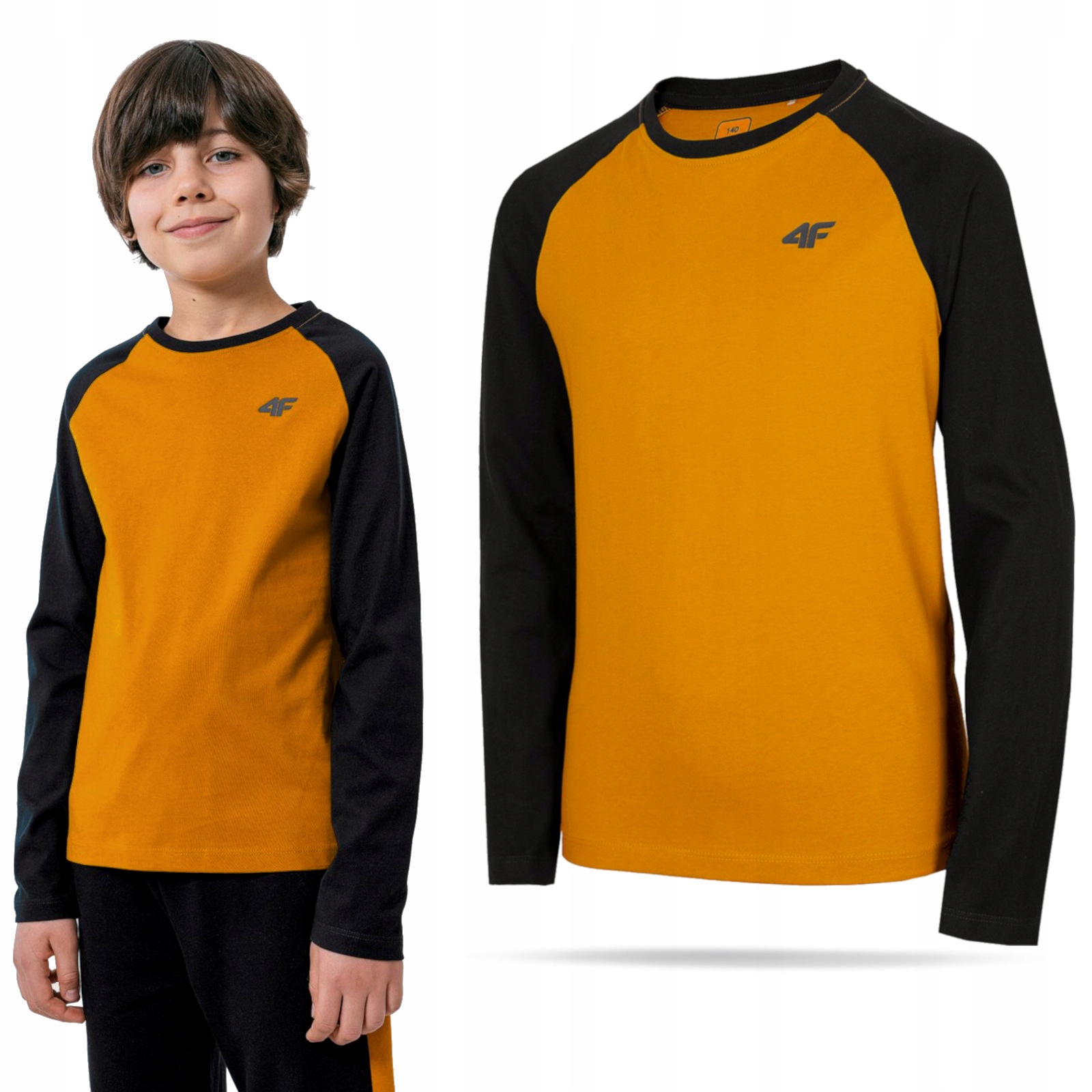 

Koszulka Z Długim Rękawem 4F Chłopięca Bawełna 158