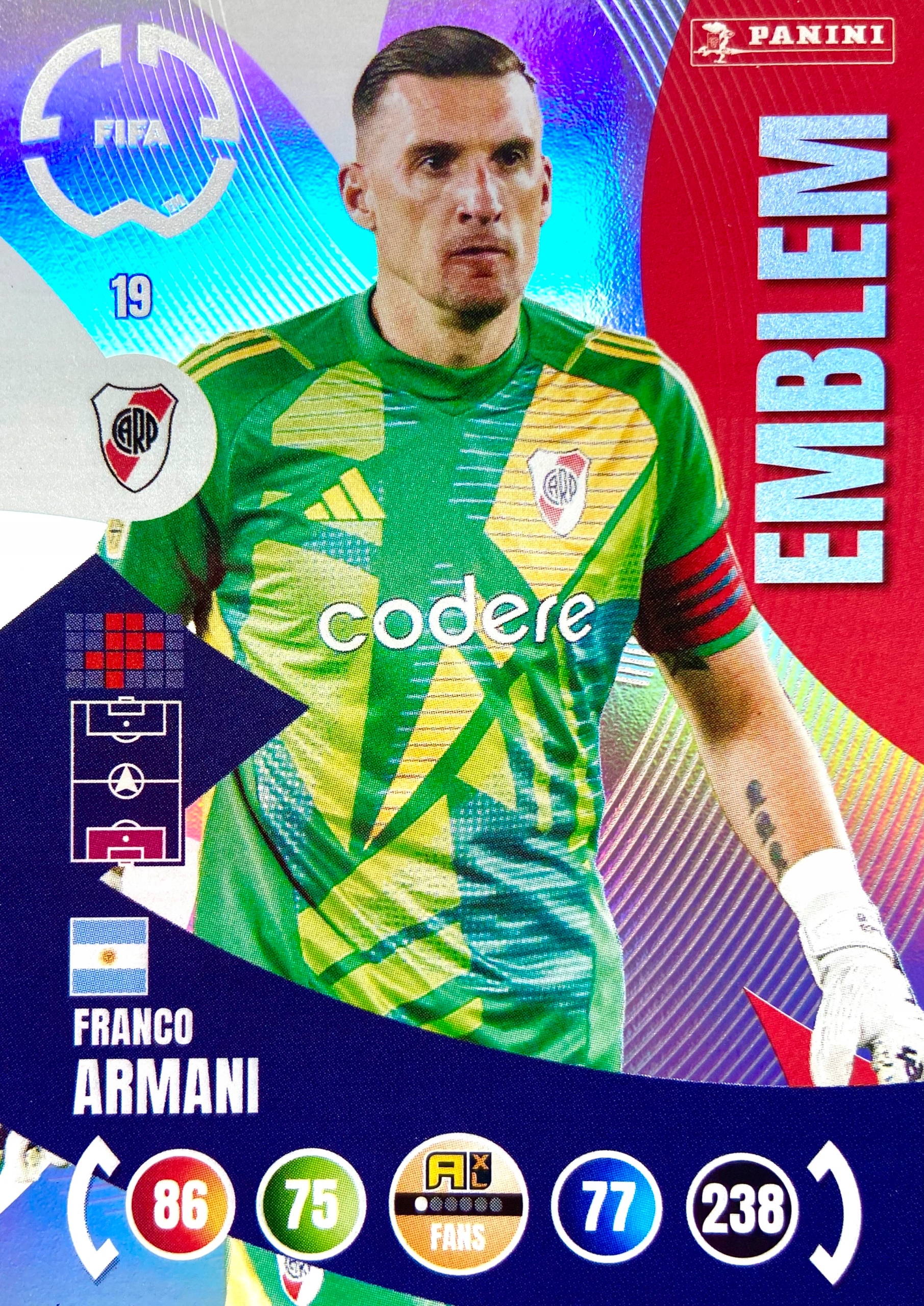 Fifa Club World Cup 2025 Fans Emblem 19 Franco Armani Ca River Plate