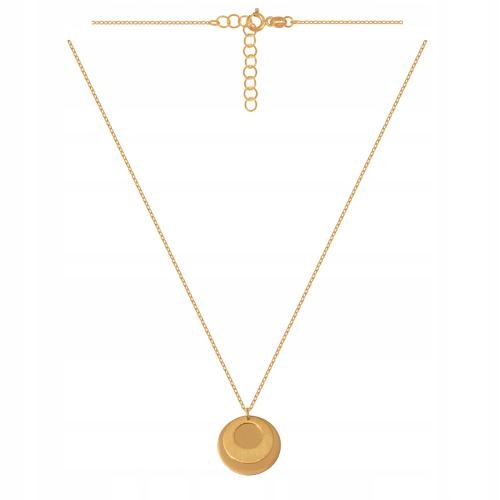 Ankrový zlatý náhrdelník 585 s dvěma zajímavými destičkami, ideální jako dárek