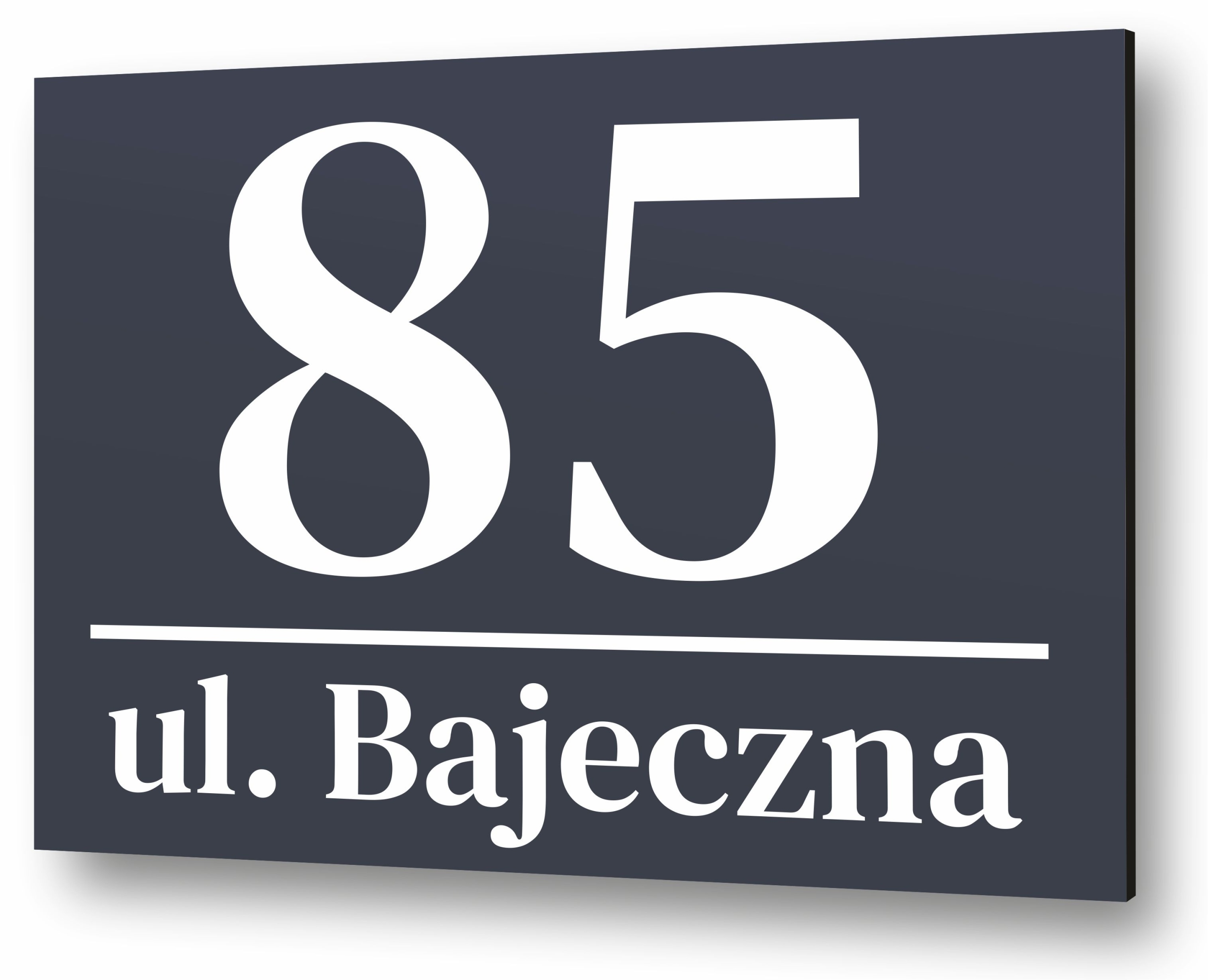 

Tabliczka Adresowa Antracyt Numer domu 30x40 Duża
