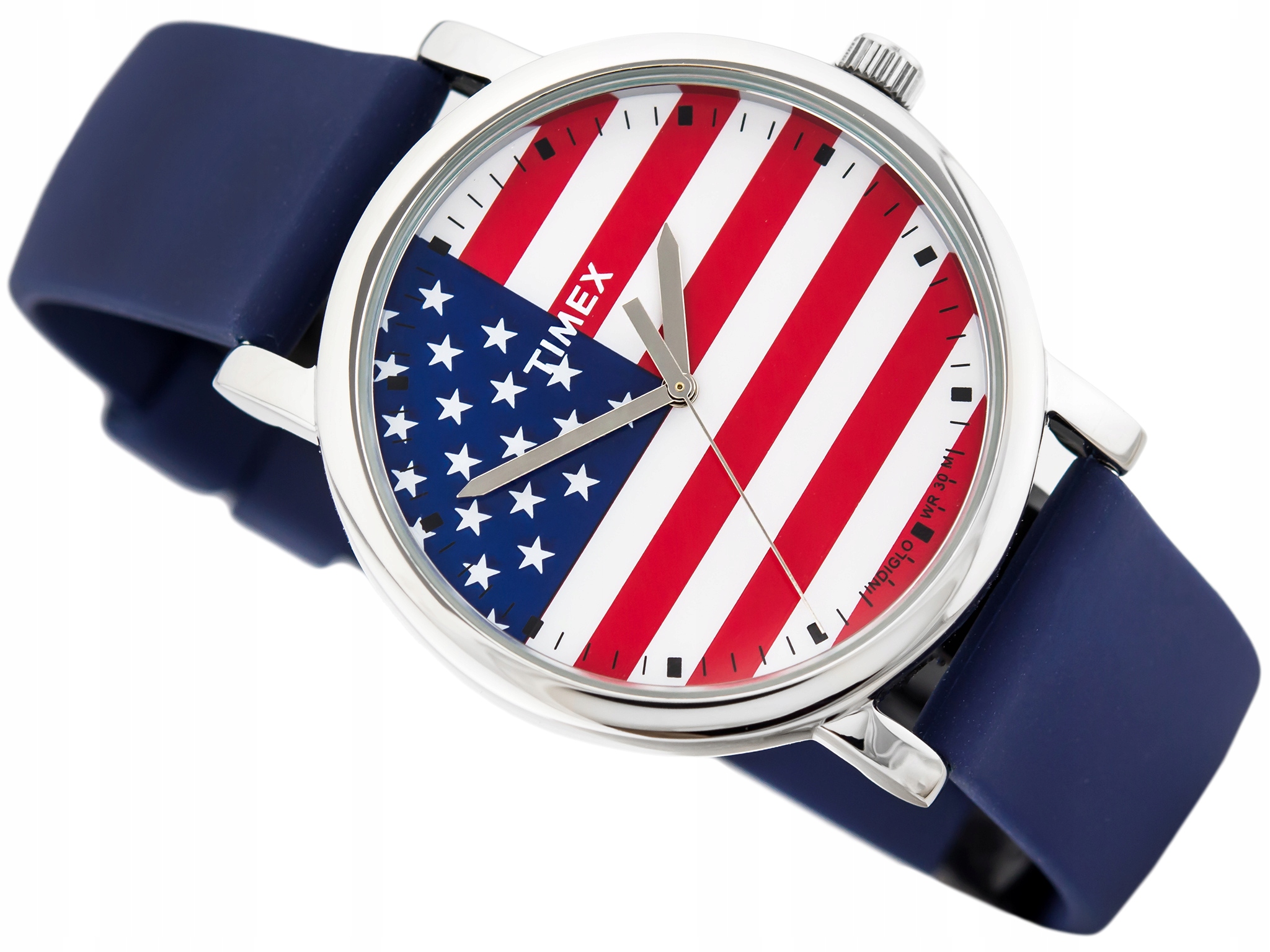 Pánské Hodinky Timex TW2P70200 Vlájka Usa Indiglo