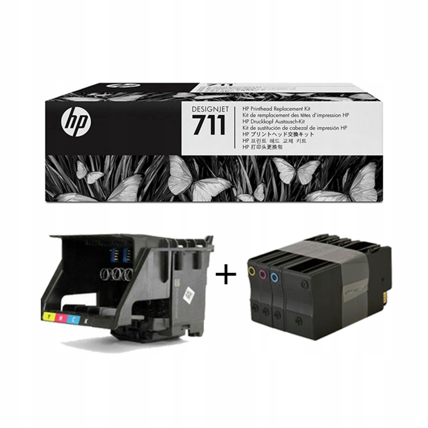

Głowica Hp 711 C1Q10A T120 T520 T130 T530 +4 Tusze