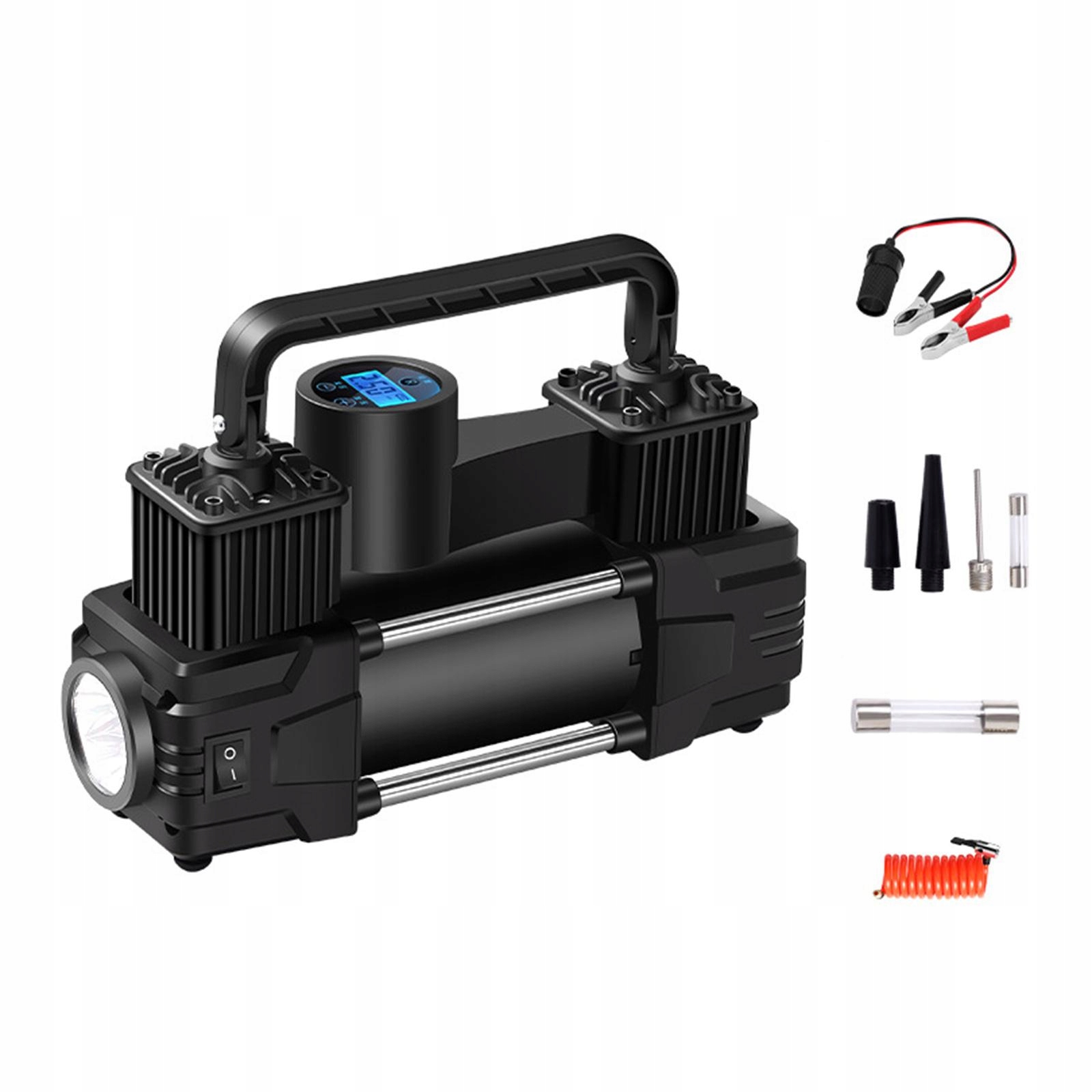 Pompa powietrza do pompowania opon samochodowych 12V 150PSI Wyświetlacz dom Marka inna