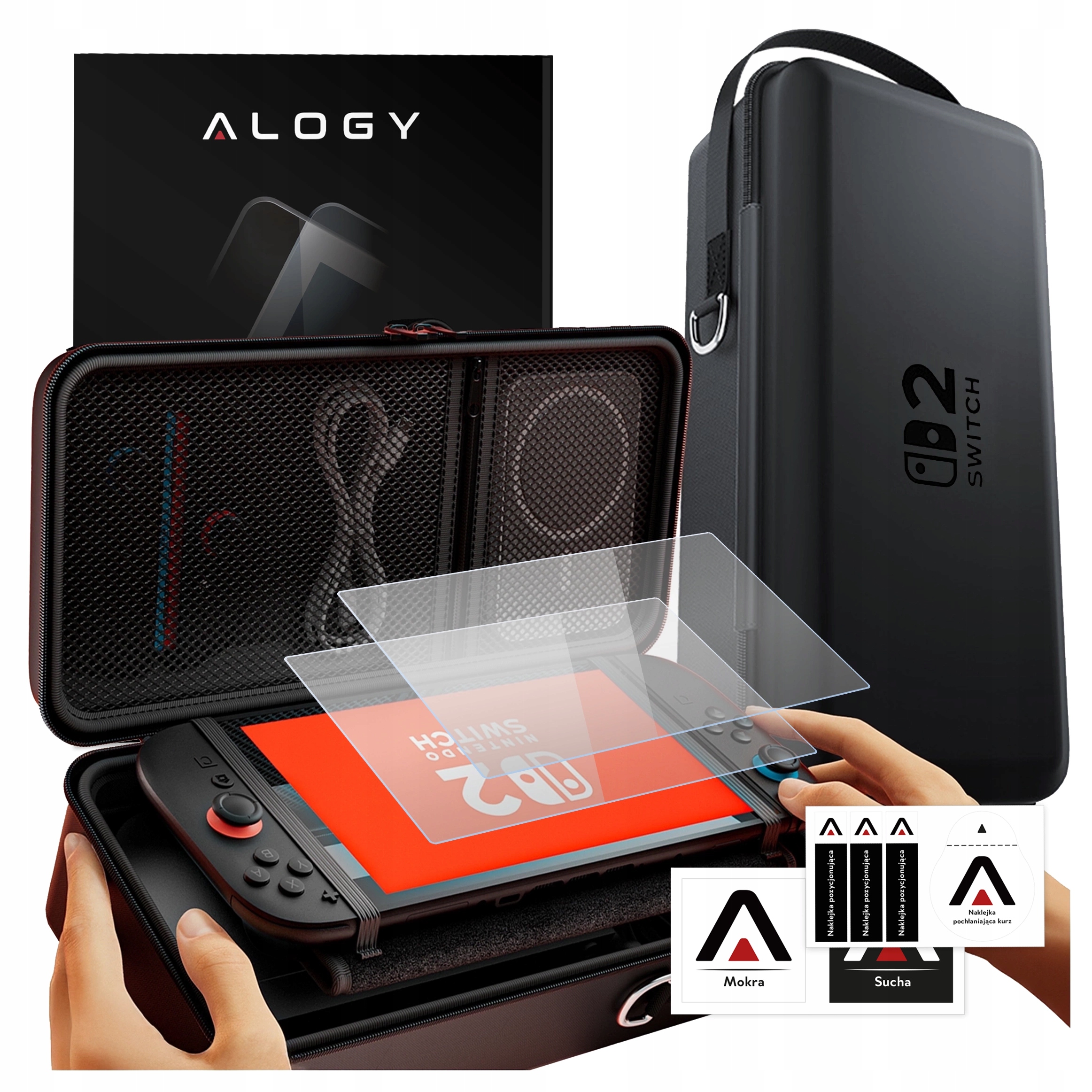 Pouzdro 360° pro Nintendo Switch 2 2025 2x Tvrzené Sklo