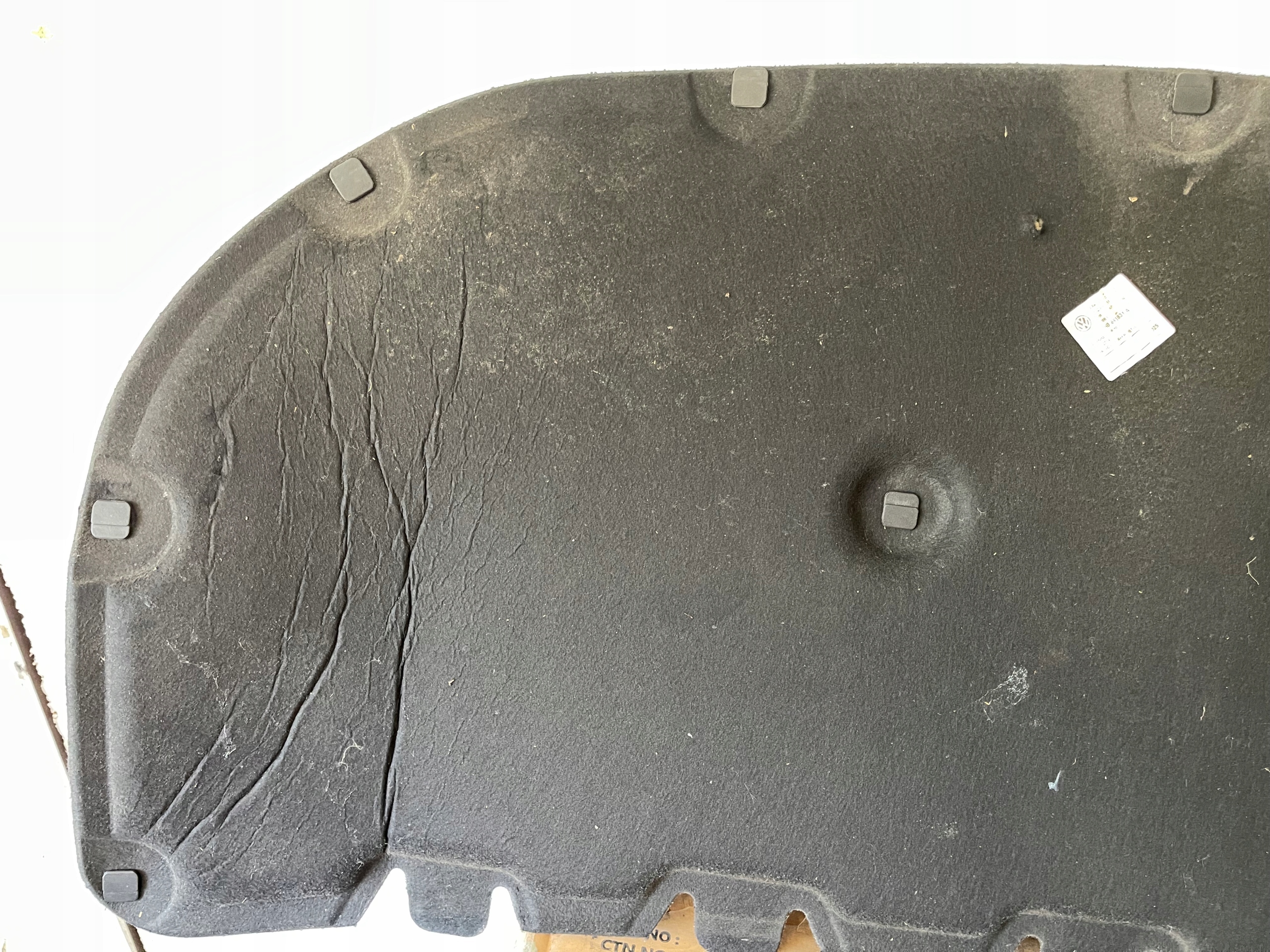 insonorisation du capot PODBITKA VW CADDY 2K 2K0863831A