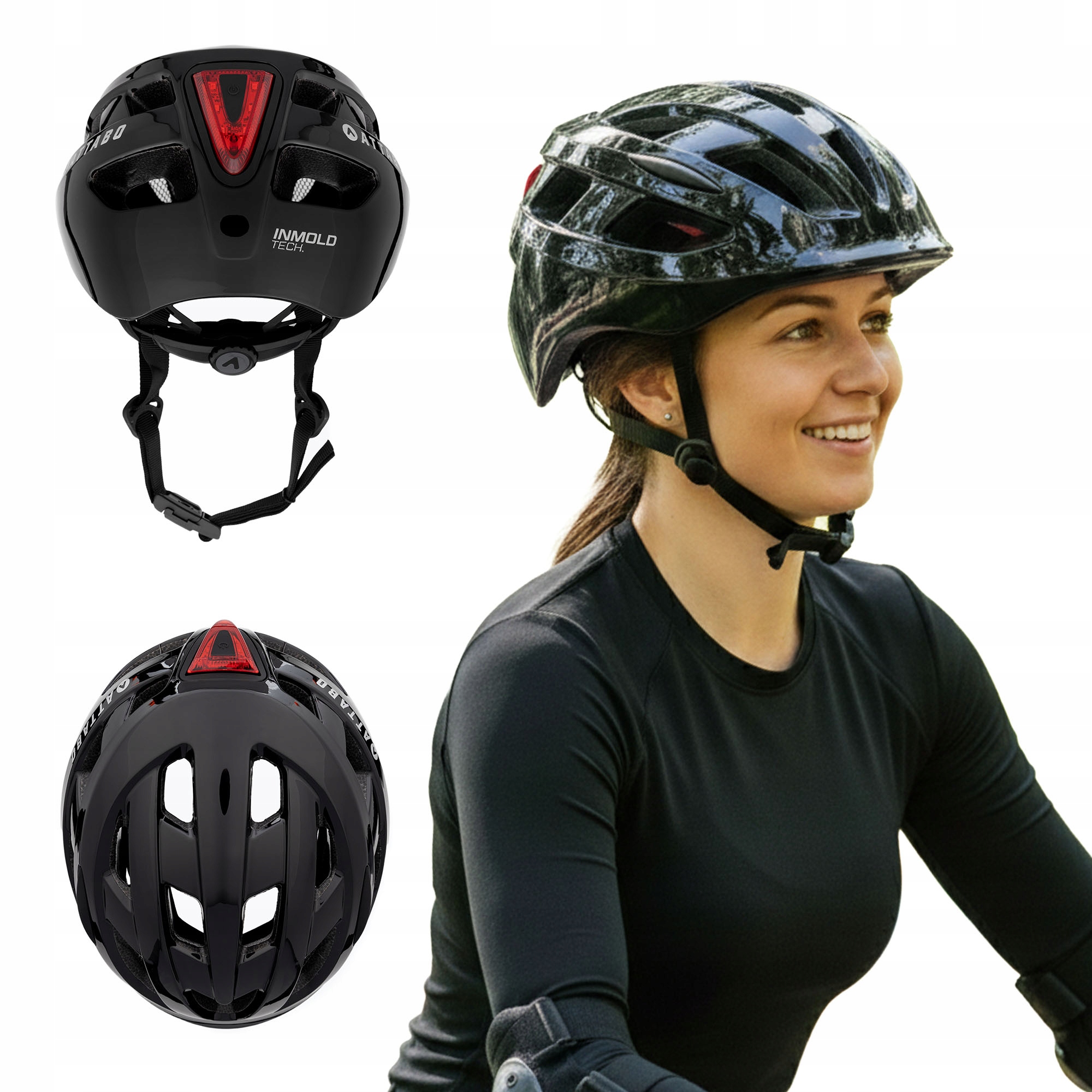 Lehká Nastavitelná Cyklistická Přilba S Lampičkou Attabo Bonkers Unisex Na Kolo