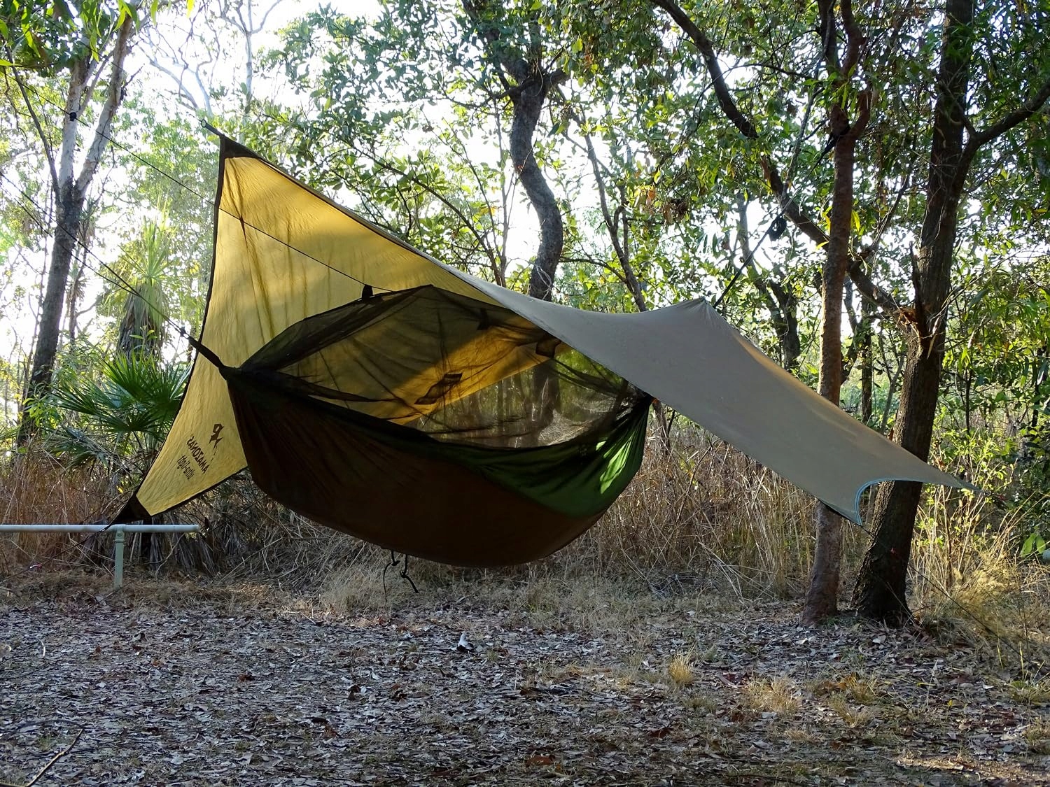 AMAZONAS Adventure Moskito Hammock Thermo King Size Lekka Hamak Trekkingowy — miniatura 5