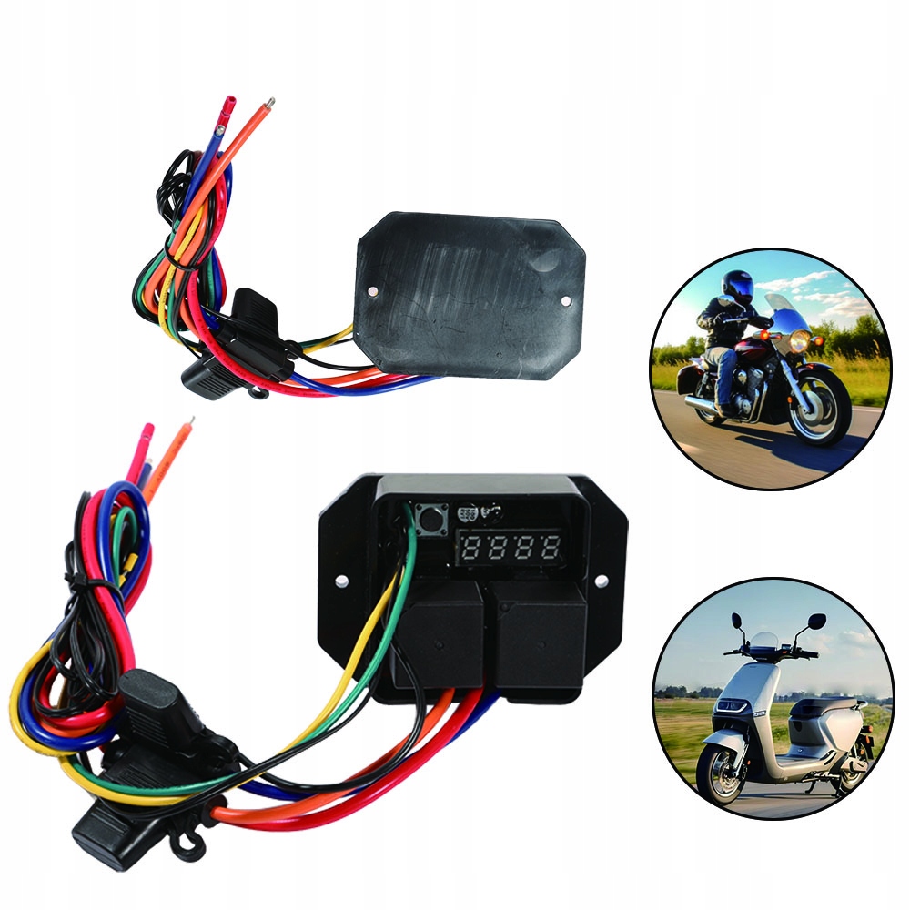 Sada Přepínačů Ventilátoru Pro Motocykl 12V/24V S Digitální Regulací