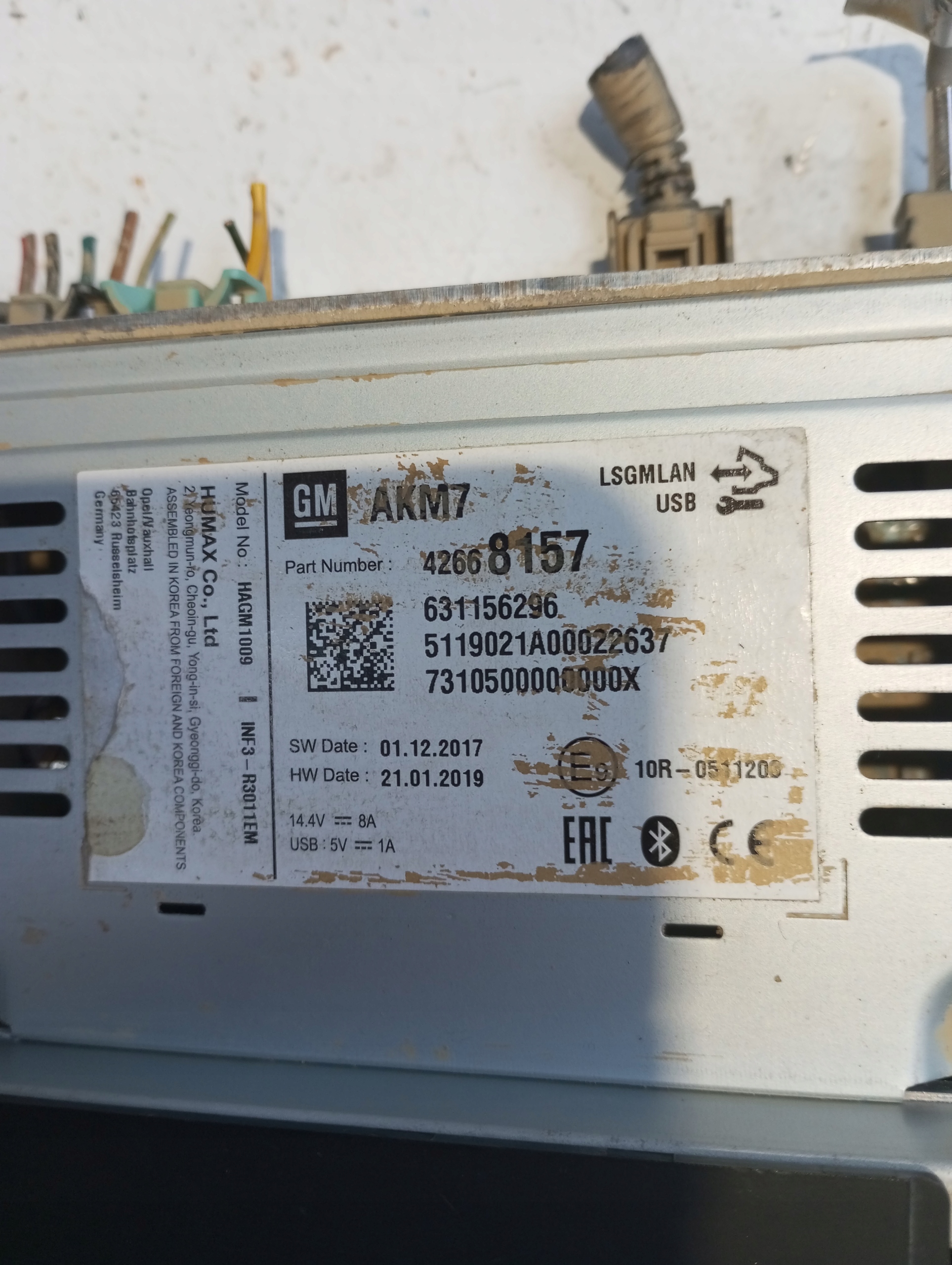Radio OPEL KARL 42668157