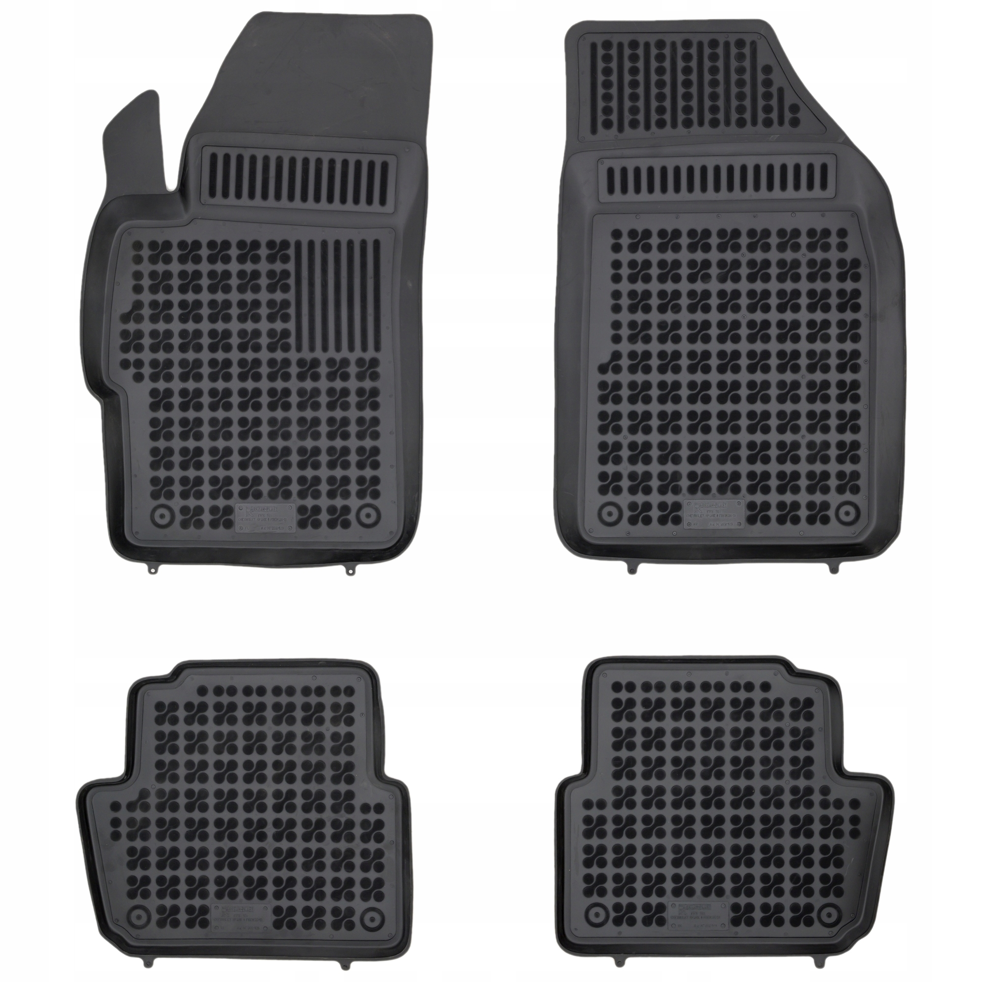 Gumové korýtkové koberce Chevrolet Spark III 2012-2015
