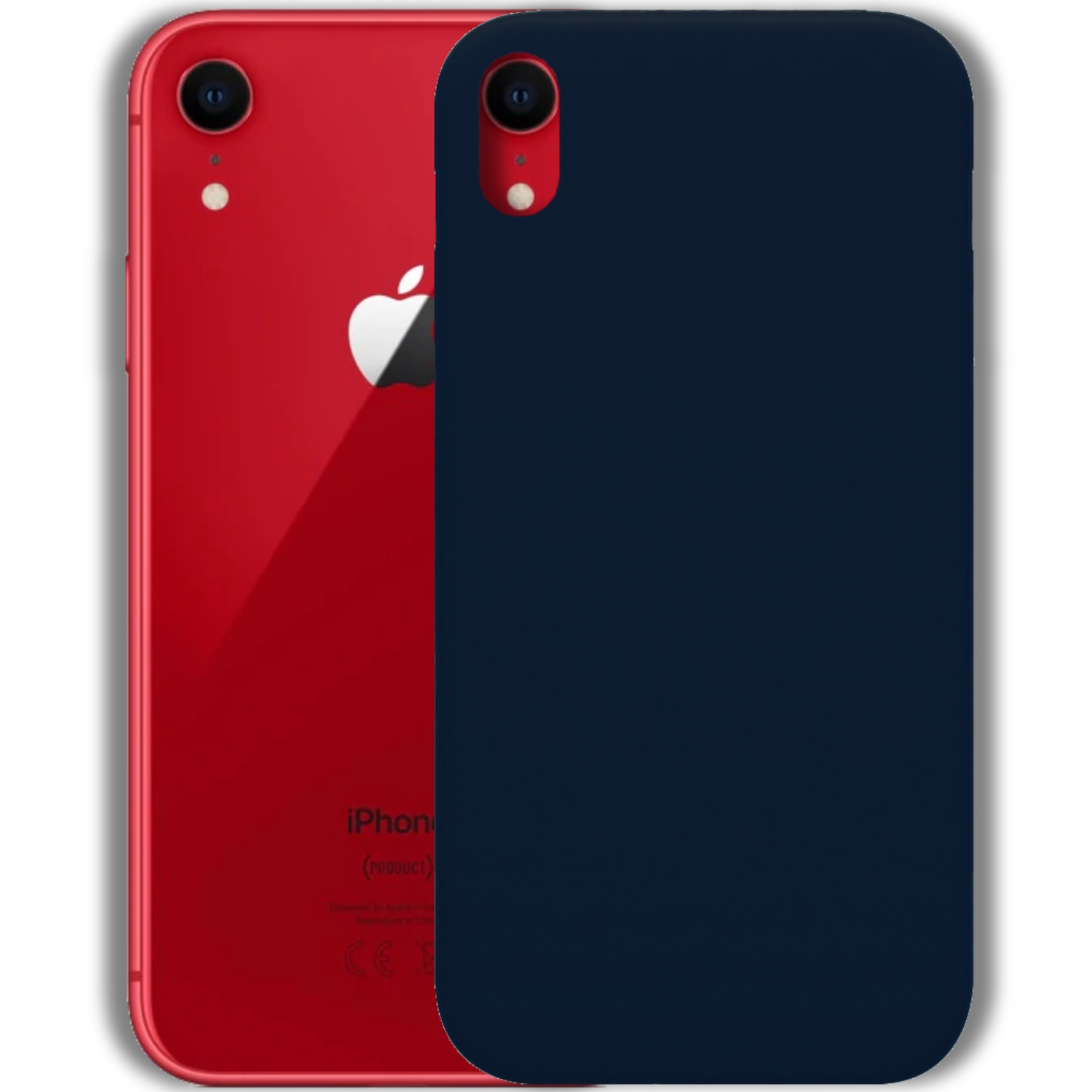 

Etui do Iphone Xr Granatowe Mat Slim Silikonowe