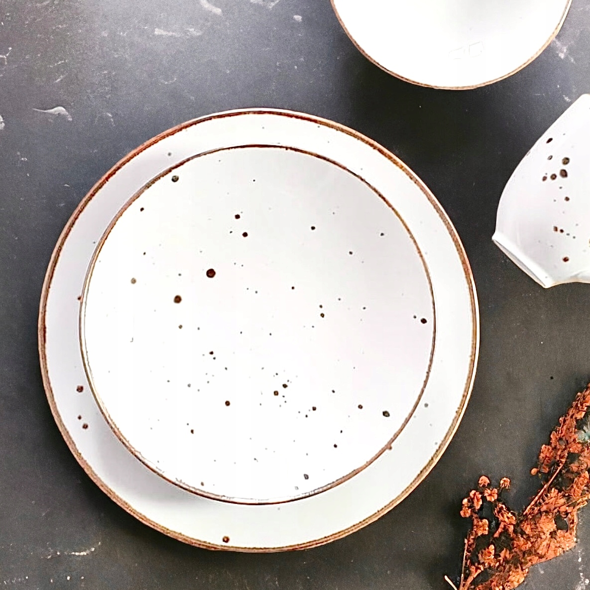 Alumina Serwis Obiadowy XXL 12 osób Talerze Waza Kawowy Porcelana Biały