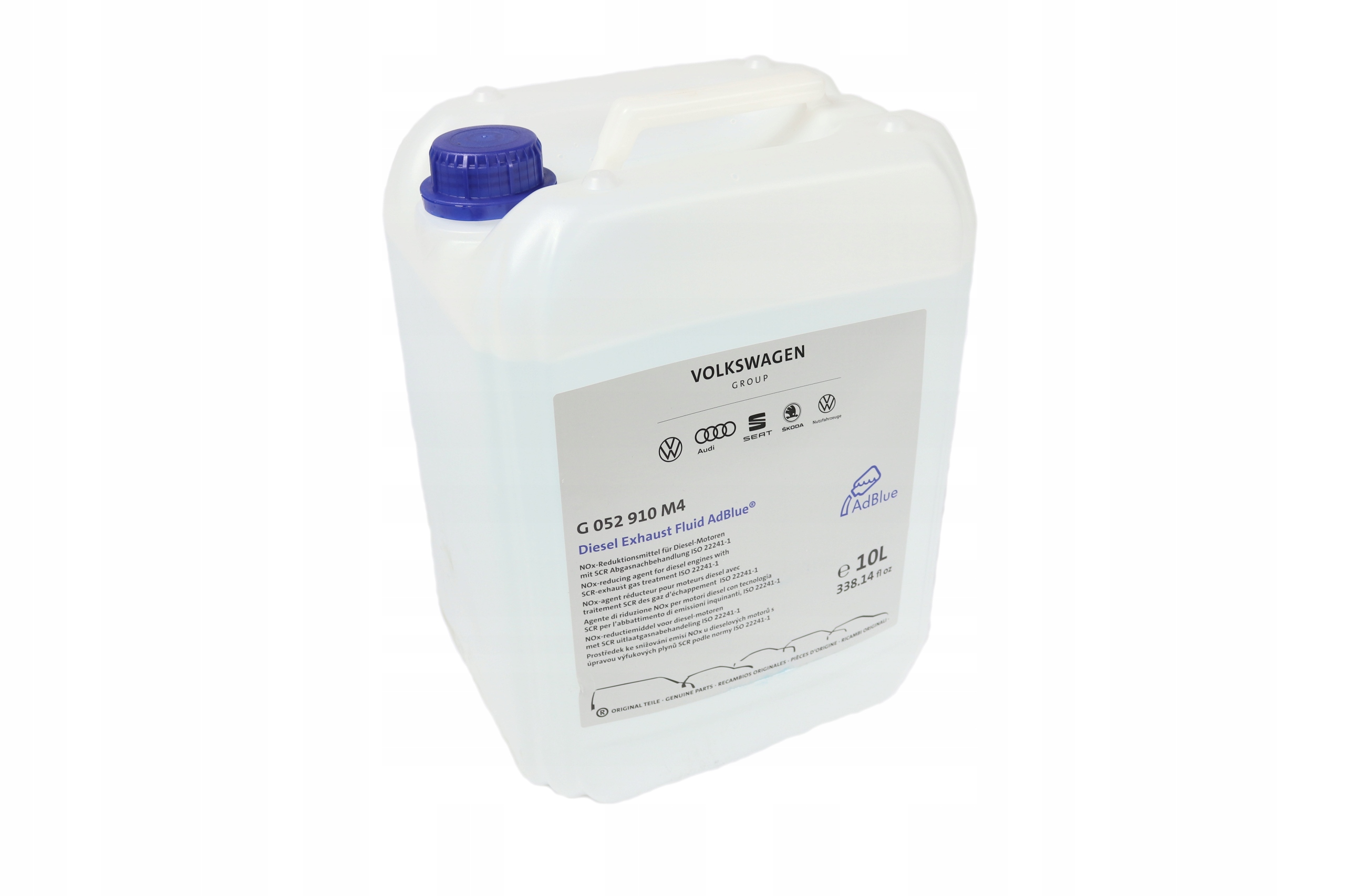 PŁYN ADBLUE VW AUDI SKODA SEAT DPF 10L ORYGINAŁ ASO JAKOŚĆ PRODUKT 100% EAN (GTIN) 4039378631079