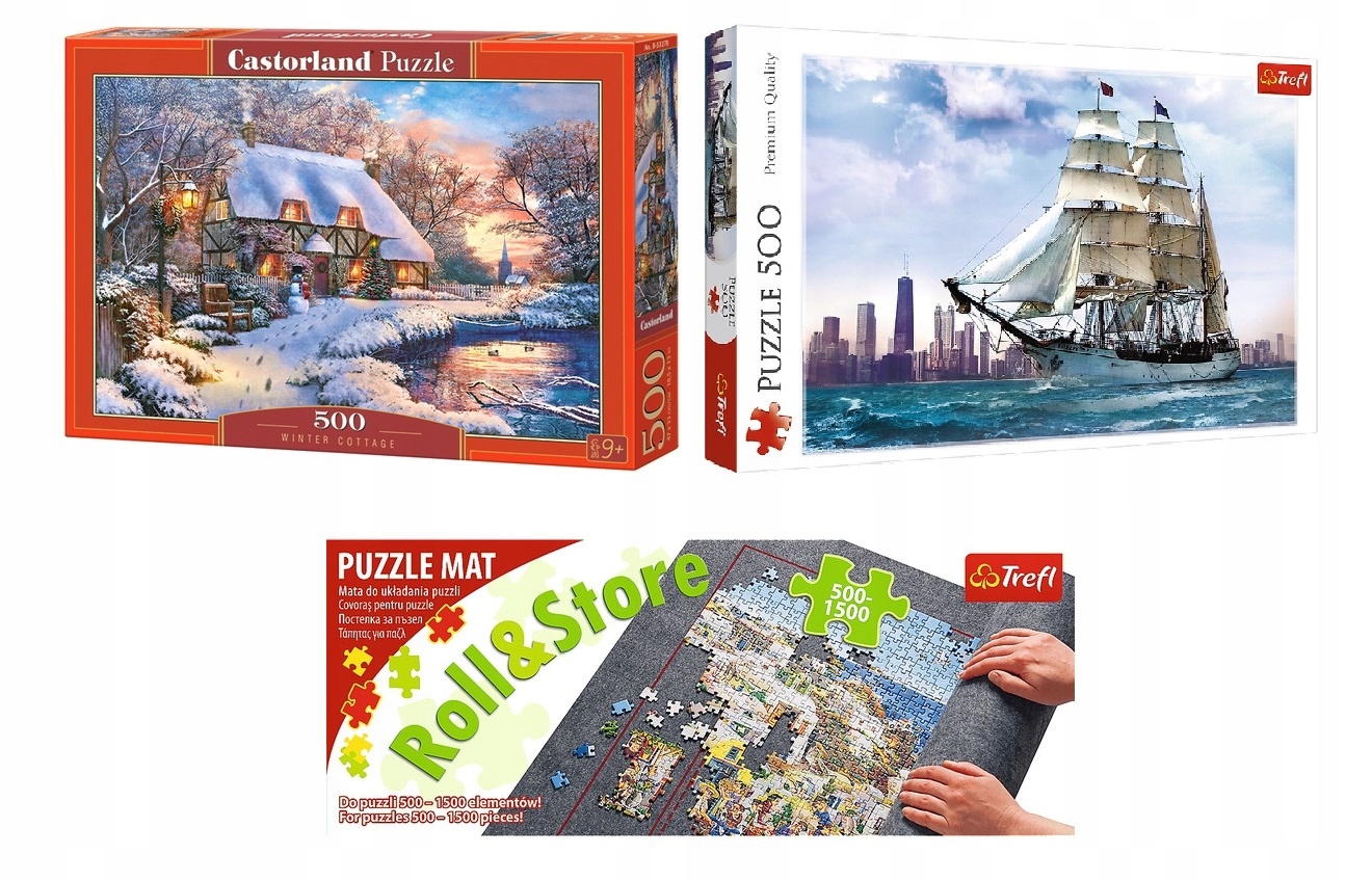 

Puzzle dla dzieci z matą choinka święta