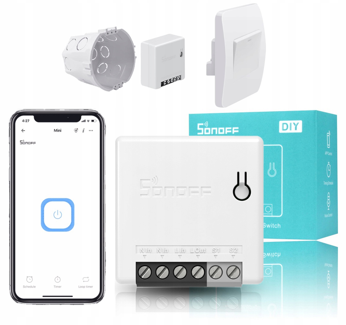 

Sonoff Mini R2 Przełącznik Wifi Smart Dopuszkowy