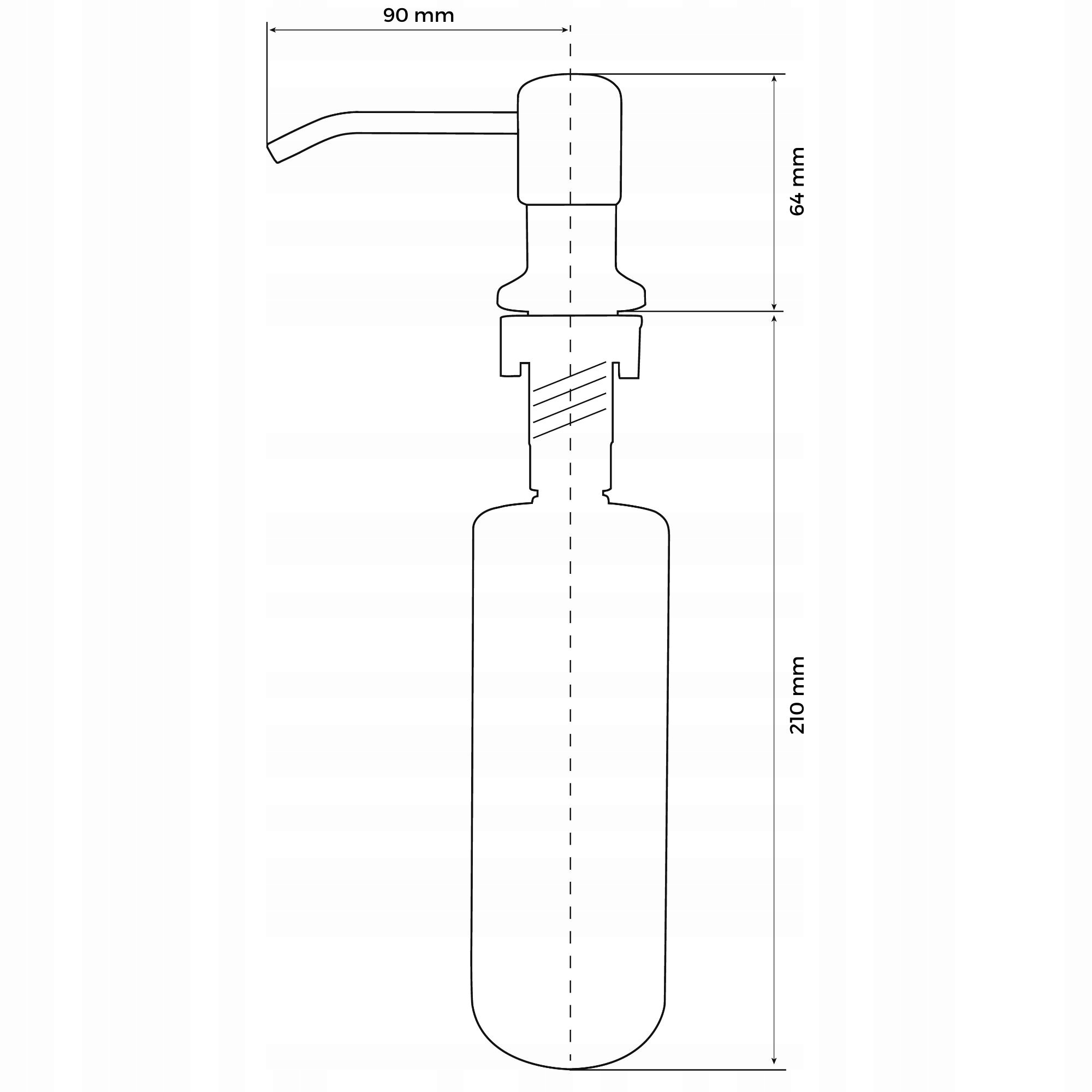 DOZOWNIK SIMPLE GUN GREY SINK QUALITY Kolor pompki szary