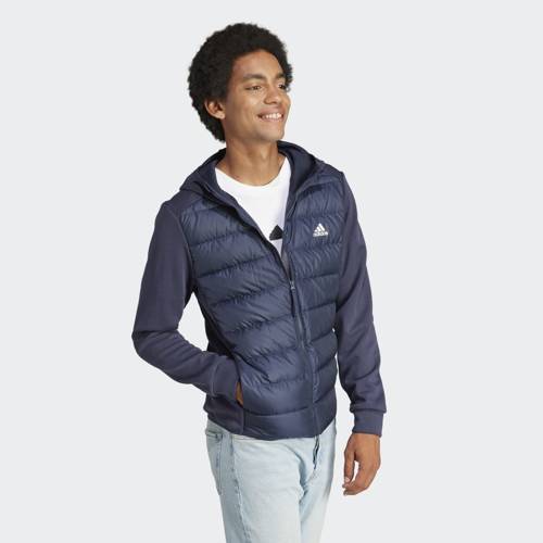Pánská mikina Adidas Tmavě modrá Péřová Přední část IK3224 vel. M
