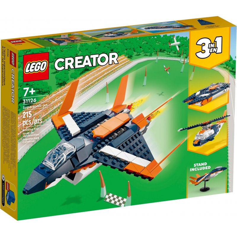 LEGO Creator Odrzutowiec naddźwiękowy 31126 3w1